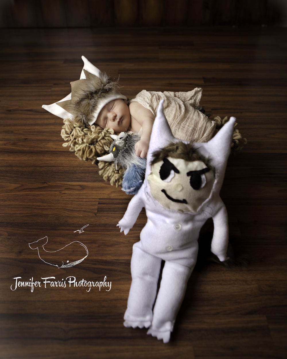  Where the Wild Things Are Themed Newborn Photo Session with Bernard and Max | Jennifer Farris Photography | as seen on GiggleHearts.com 