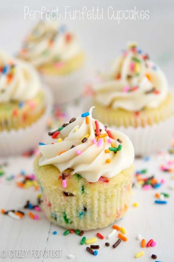 Funfetti Cupcakes from crazyforcrust.com - My Little Pony Birthday Party Dessert Idea 3