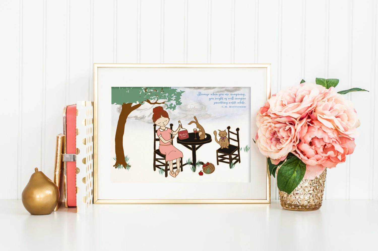An Original Illustration from Addie & George Inspired by Anne of Green Gables / as seen on www.GiggleHearts.com