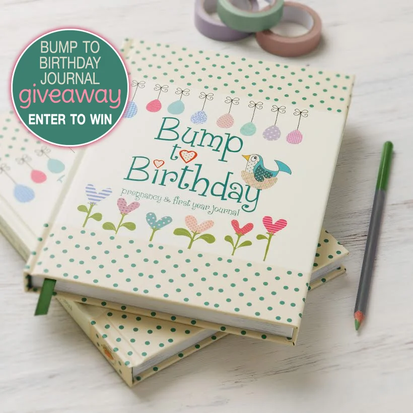 Enter to Win a Bump to Birthday "pregnancy and first year journal" on www.GiggleHearts.com