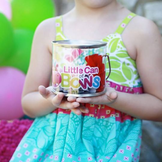 Little Can of Bows - the sweetest package of 3 beautifully crafted hair flowers / as seen on www.GiggleHearts.com