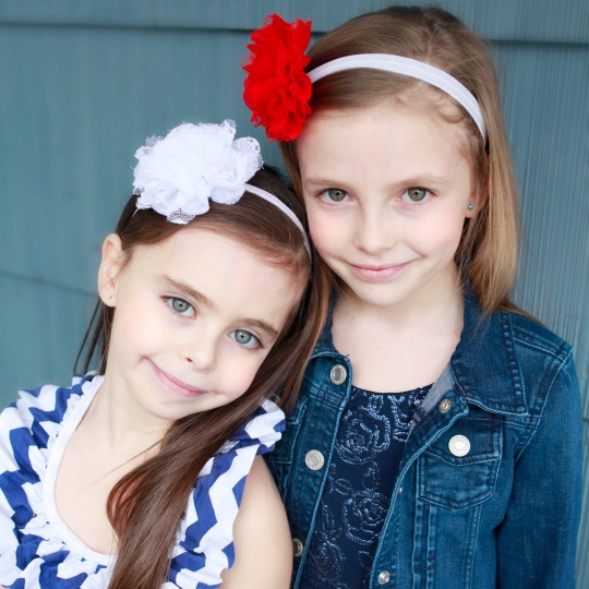 Little Can of Bows - the sweetest package of 3 beautifully crafted hair flowers. The perfect gift for little girls / as seen on www.GiggleHearts.com
