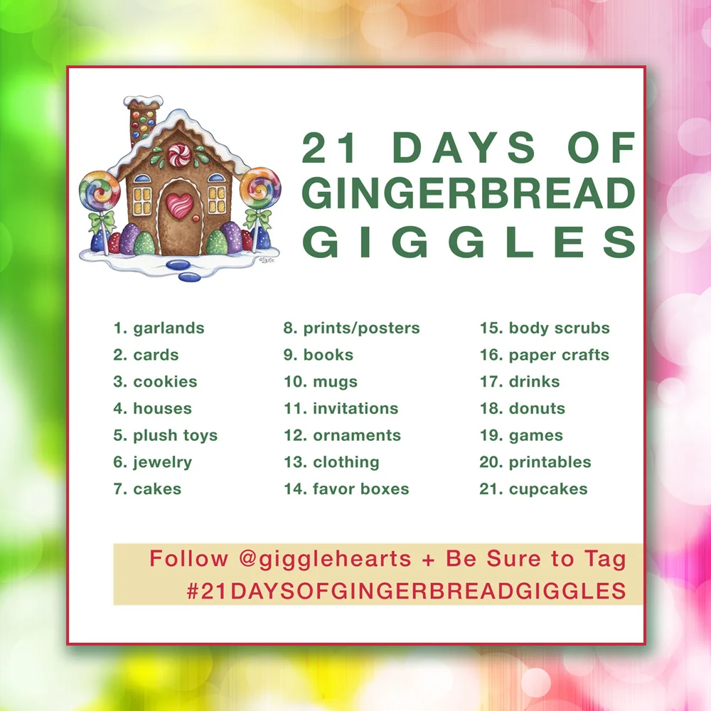 #21DaysOfGingerbreadGiggles Challenge Starts Tomorrow
