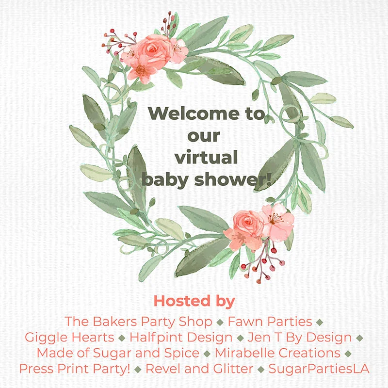 It's a Virtual Baby Shower in honor of Laura from Make It Lovely - come see all the pretty baby shower DIYs and party inspiration from our Party Bloggers