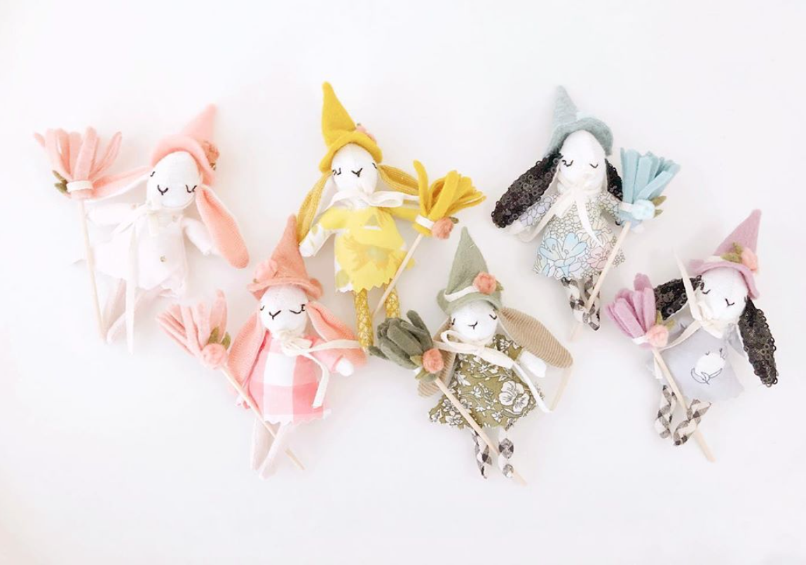 Moonflower Handmade creates heirloom dolls & whimsical dollhouse decor.