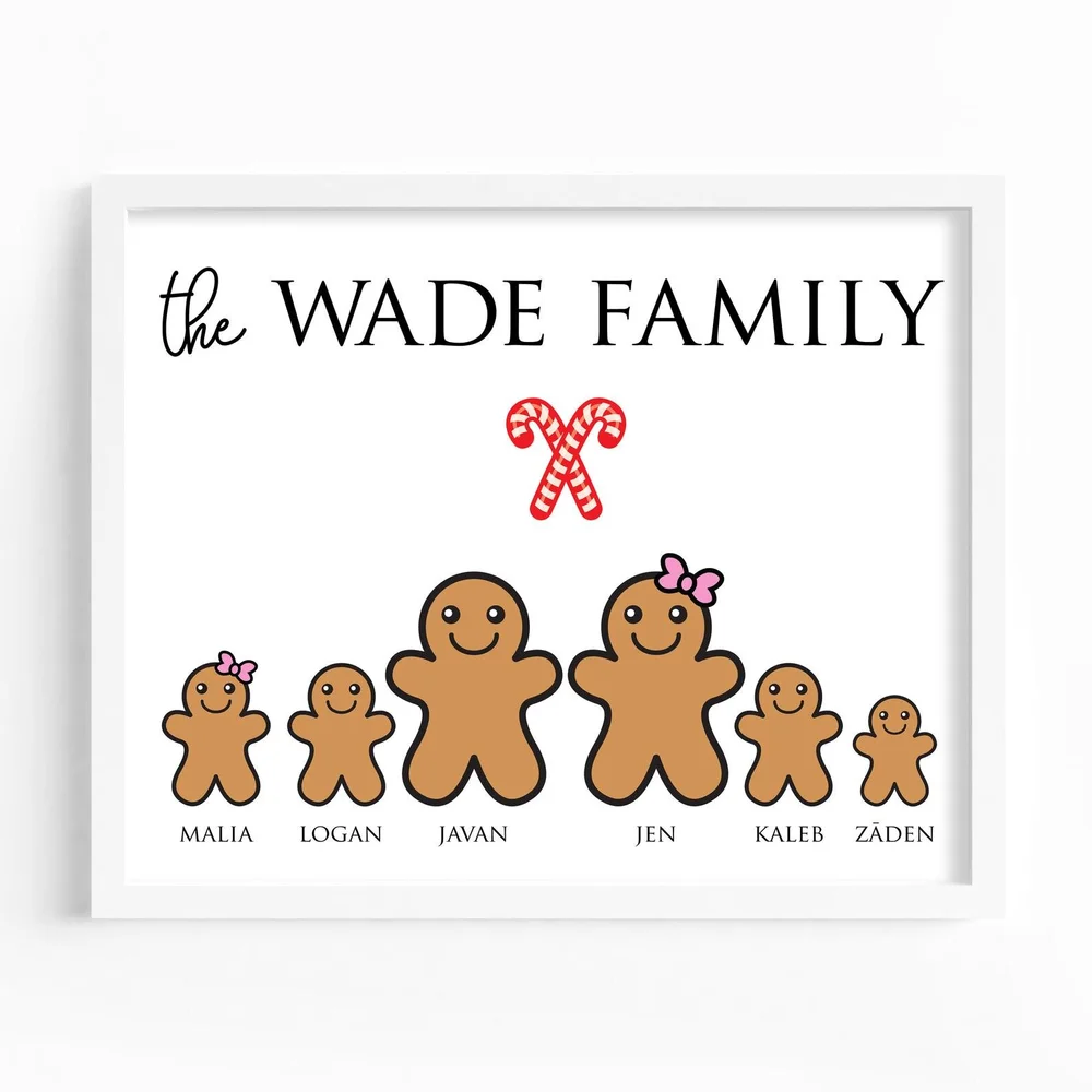 Gingerbread Family Of 5