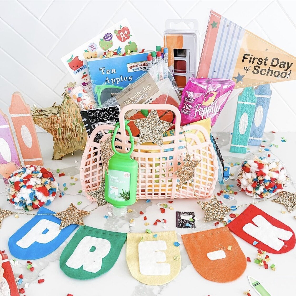 Back to School Pre-K Basket by @kara.vahe