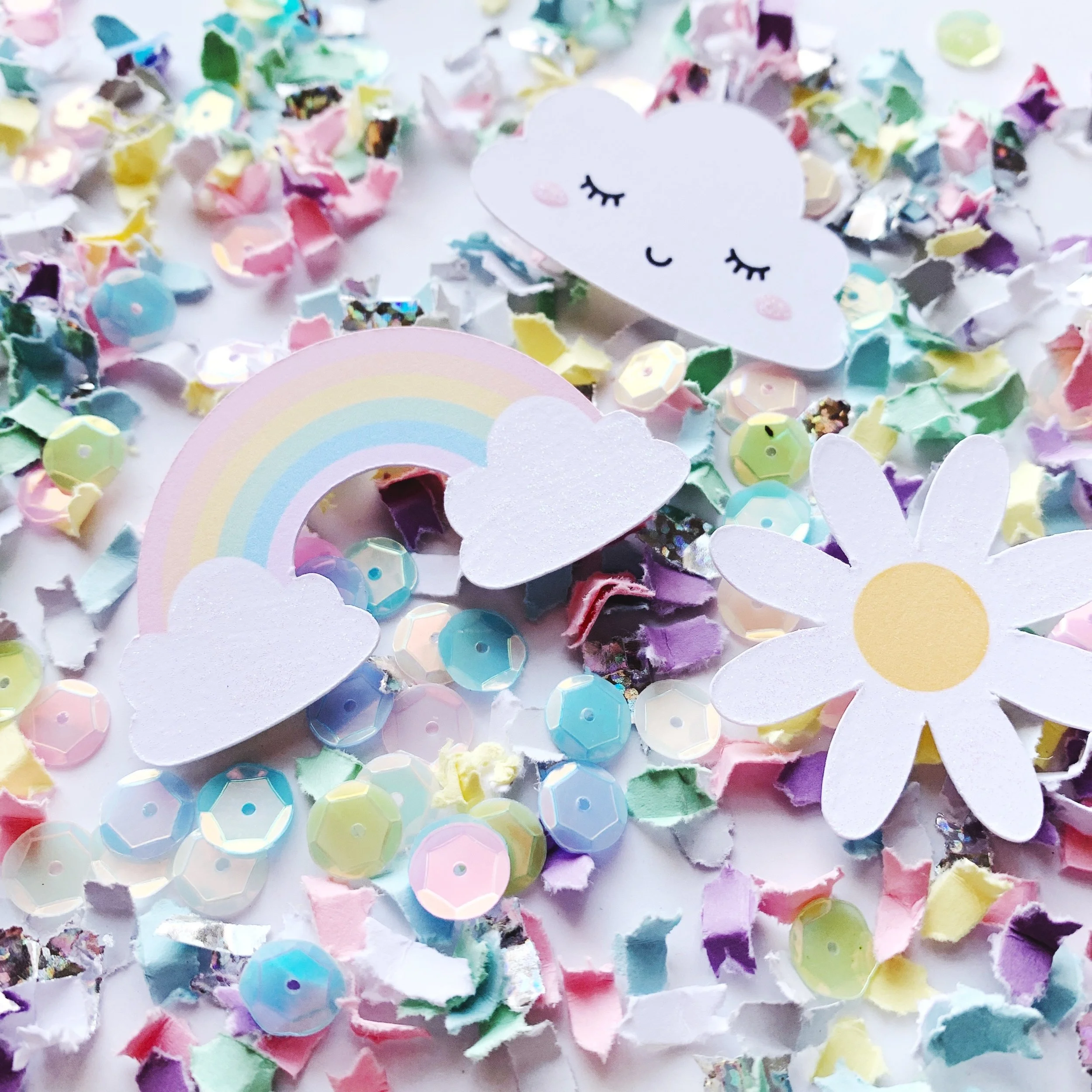 Pastel Rainbow Confetti