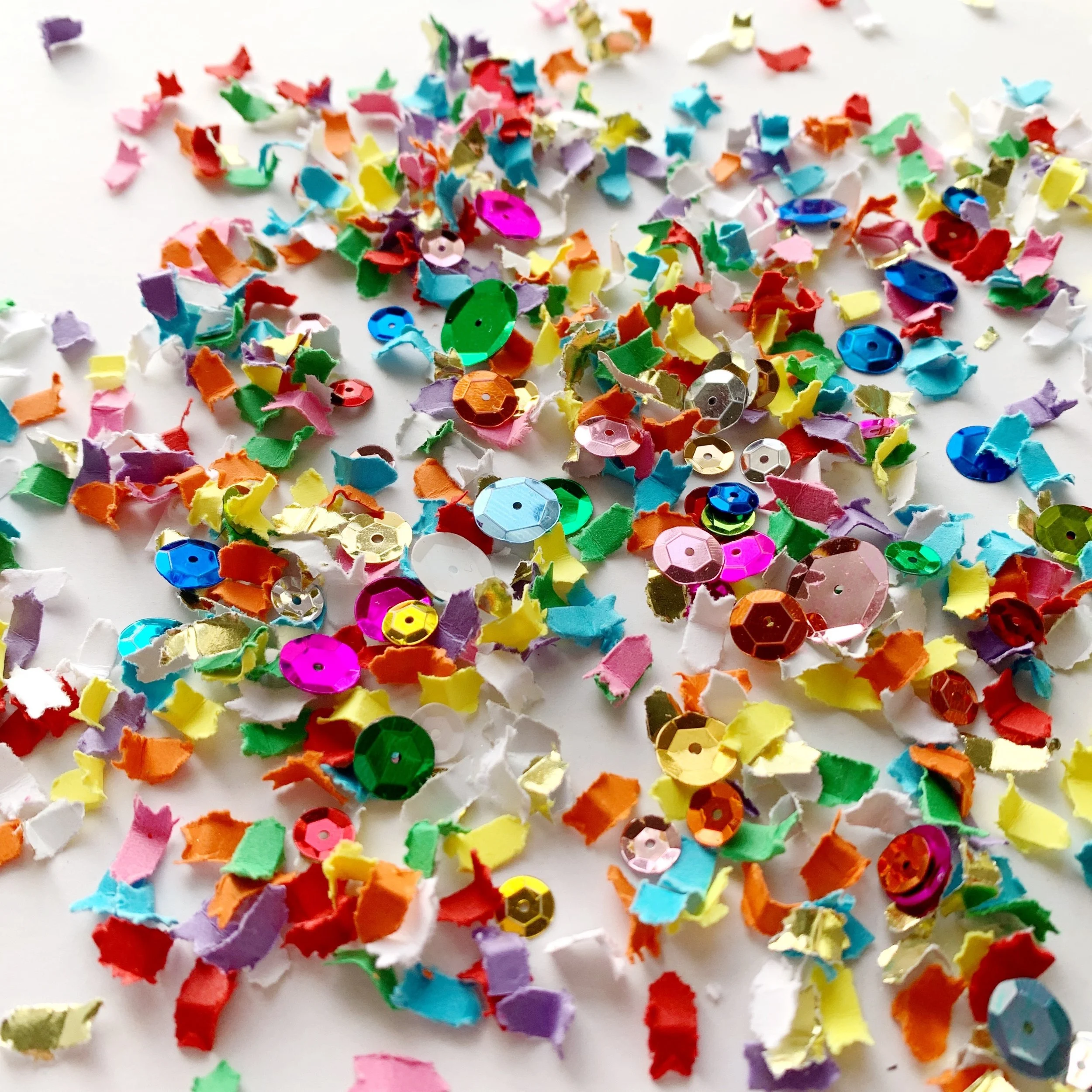 Bright Rainbow Party Confetti
