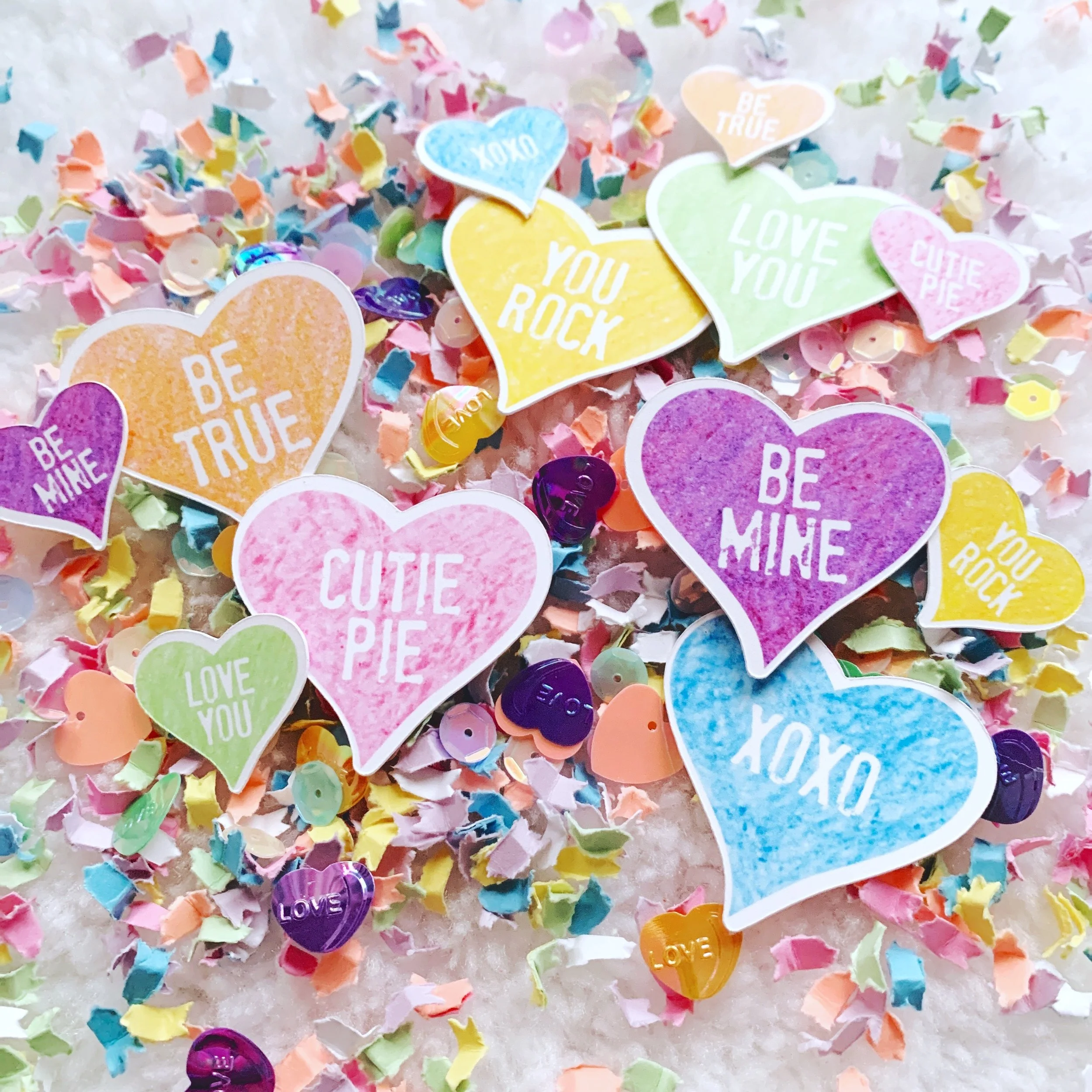 Conversation Hearts Confetti