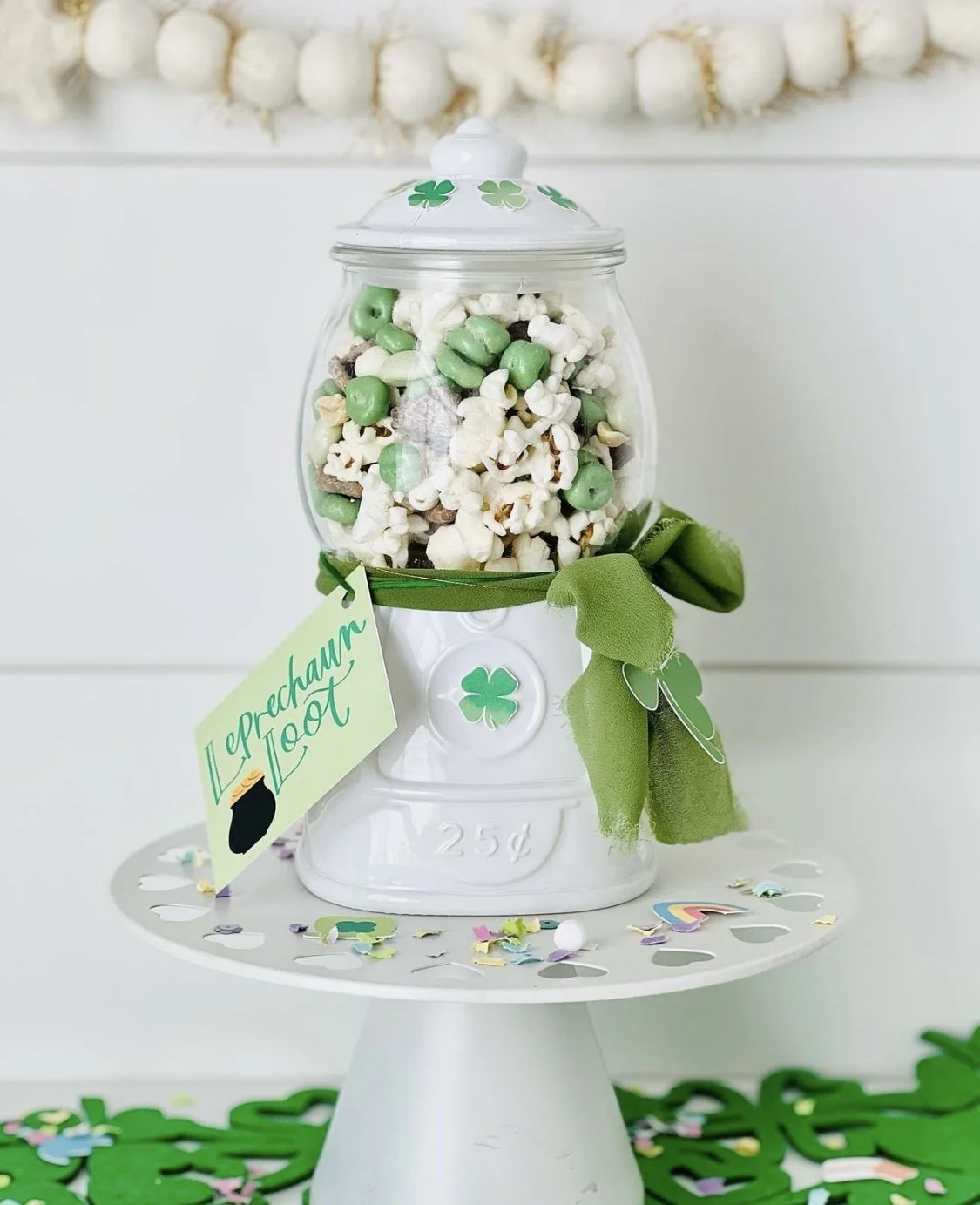 Edible Leprechaun Loot in a Bubble Gum Machine