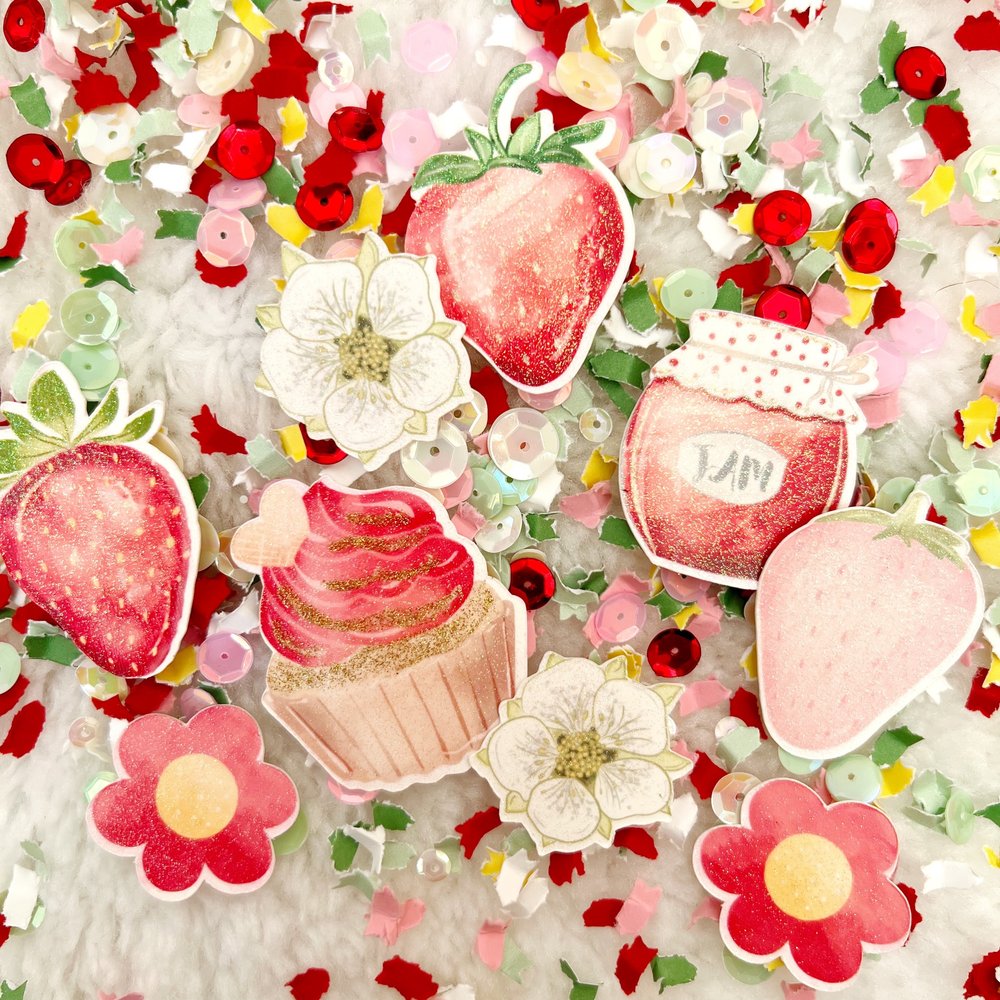 Strawberry Confetti Heart Decor Box – Crafty Dessert