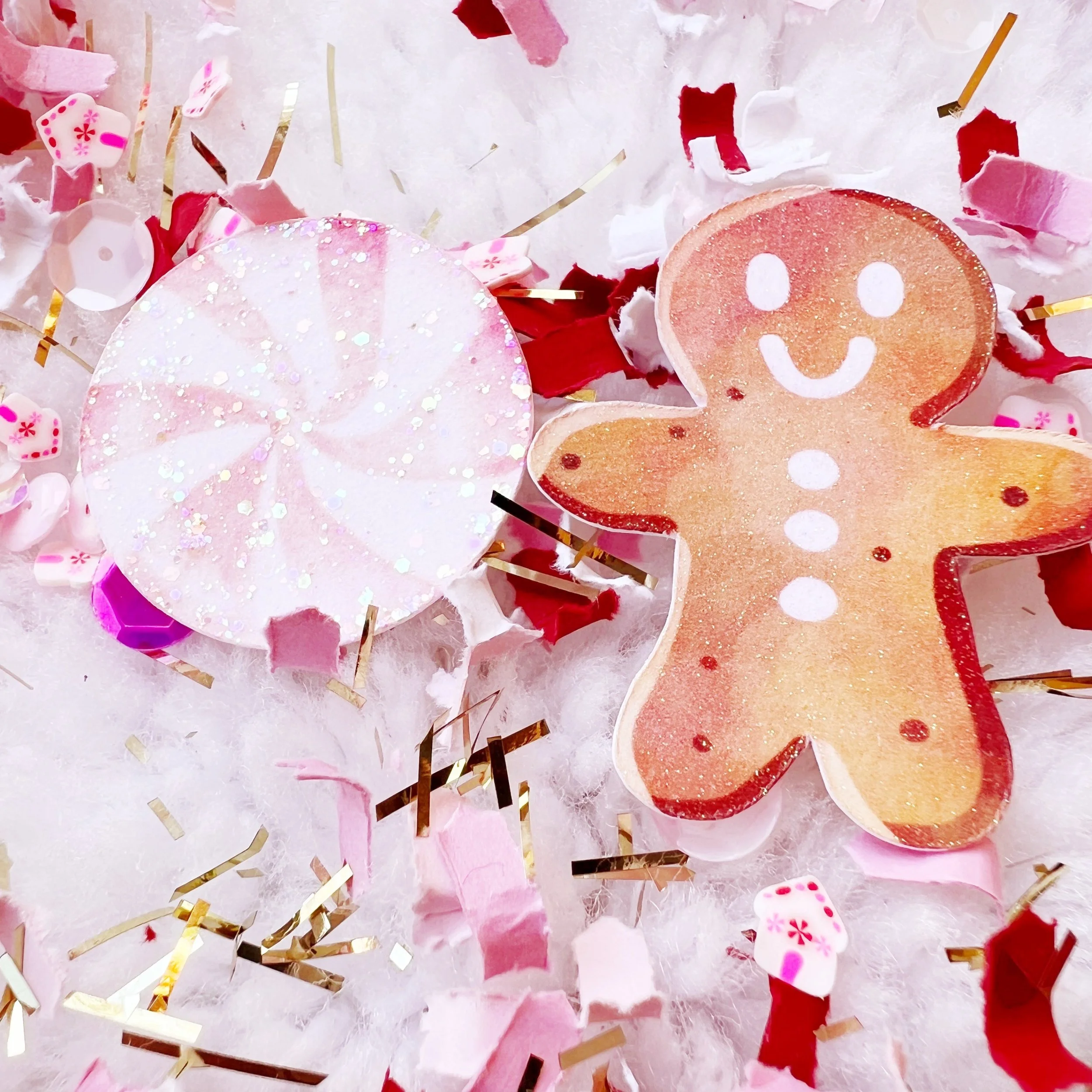 Peppermint Gingerbread Confetti