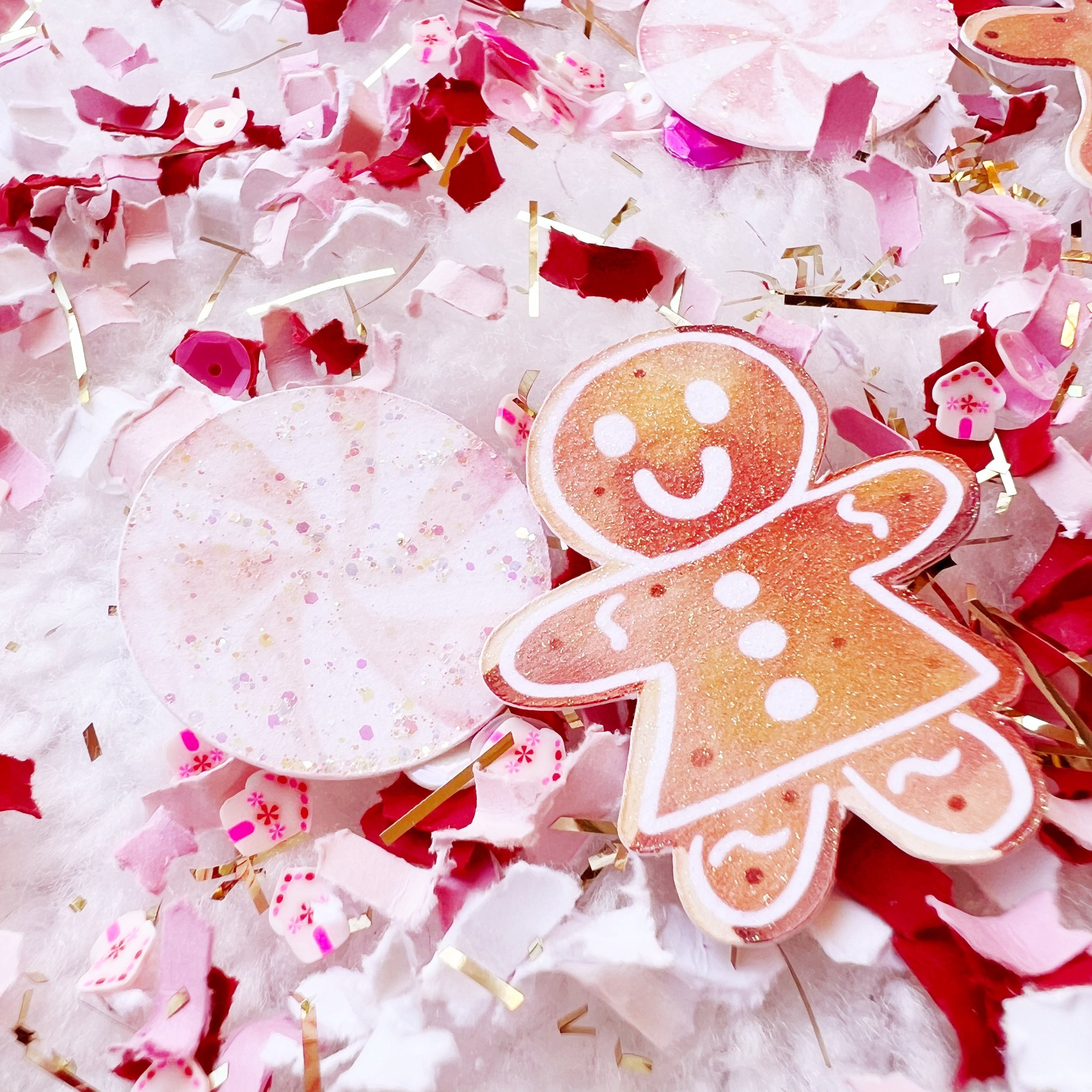 Peppermint Gingerbread Confetti