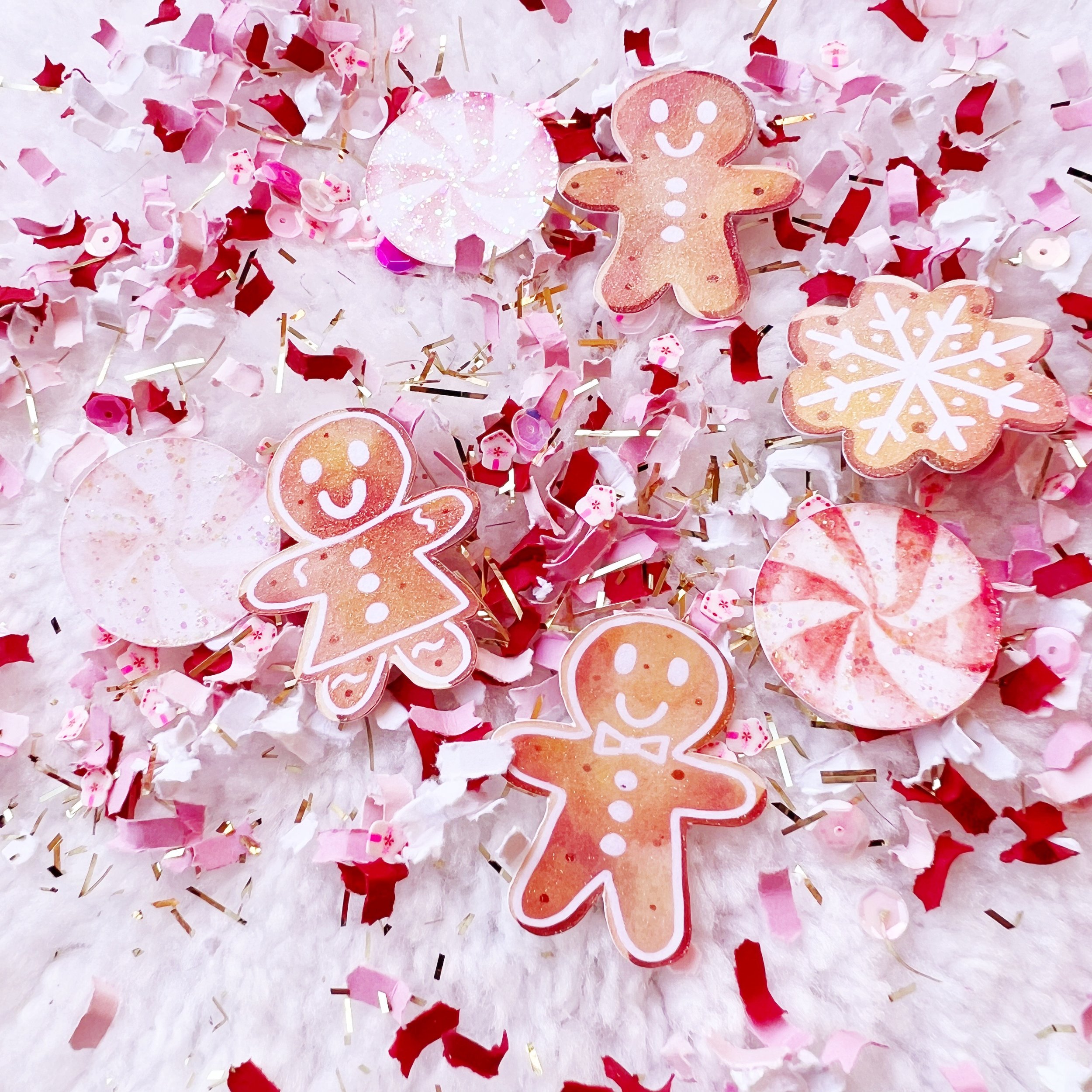 Peppermint Gingerbread Confetti