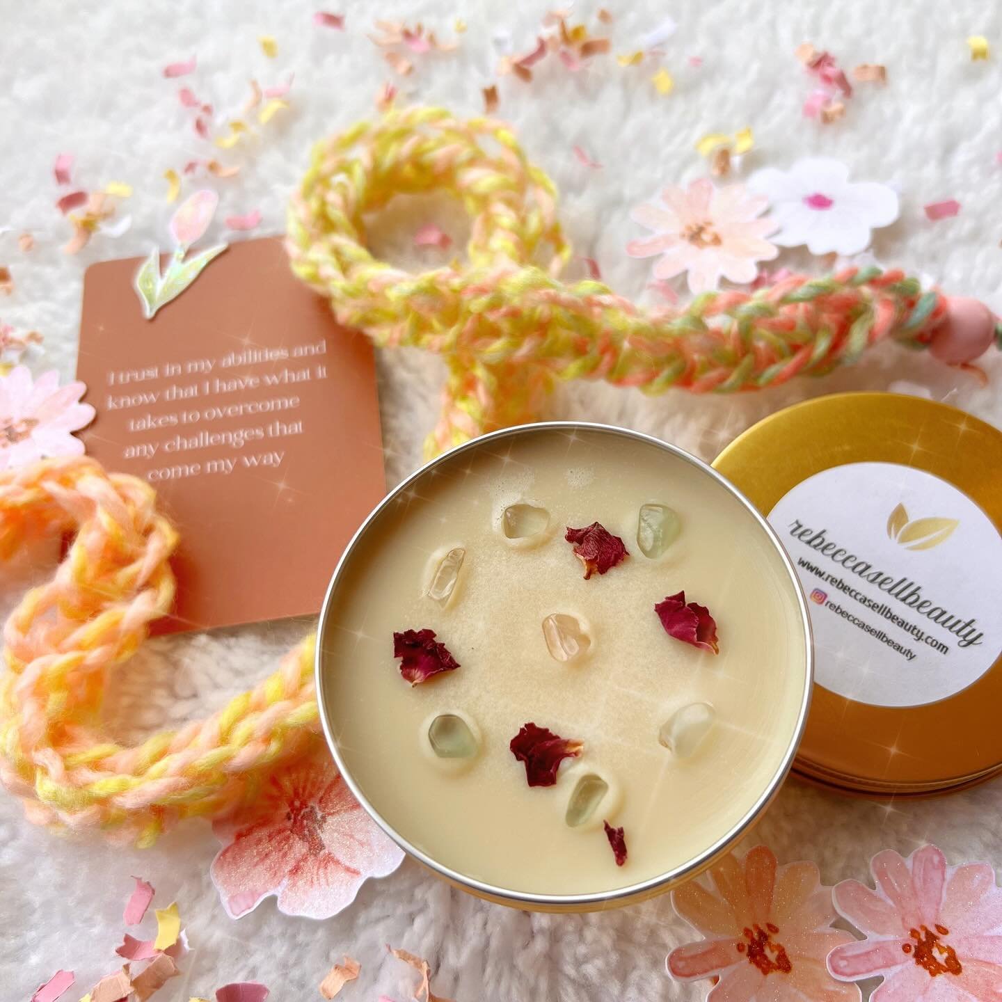 When the most amazing vegan body butter arrived from @rebeccasellbeauty with the infusion of organic rose petals I just had to style some photos. This body butter is also Crystal + Reiki-infused 💖 When Rebecca&rsquo;s sister @blownawaybylettyplusthr