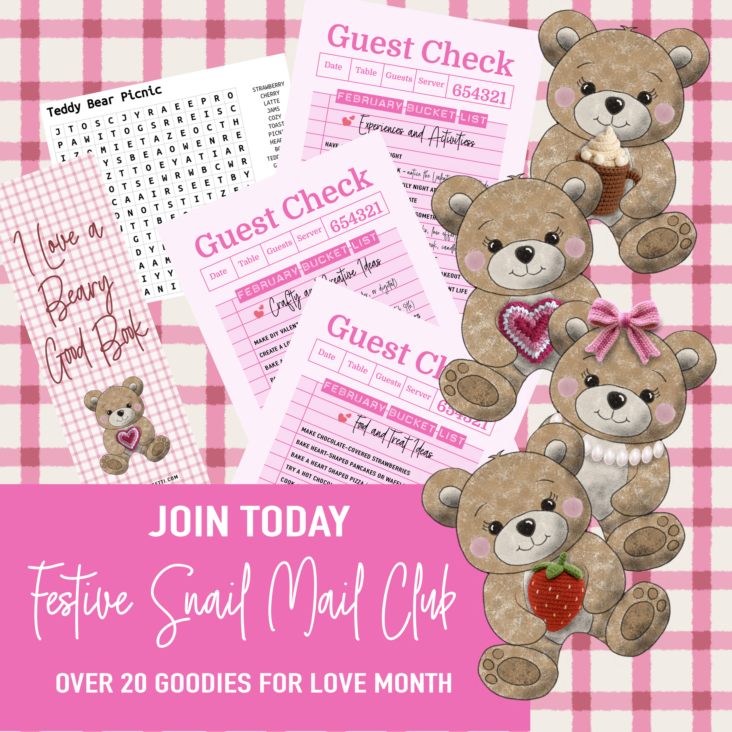 subscribe to festive fetti snail mail club