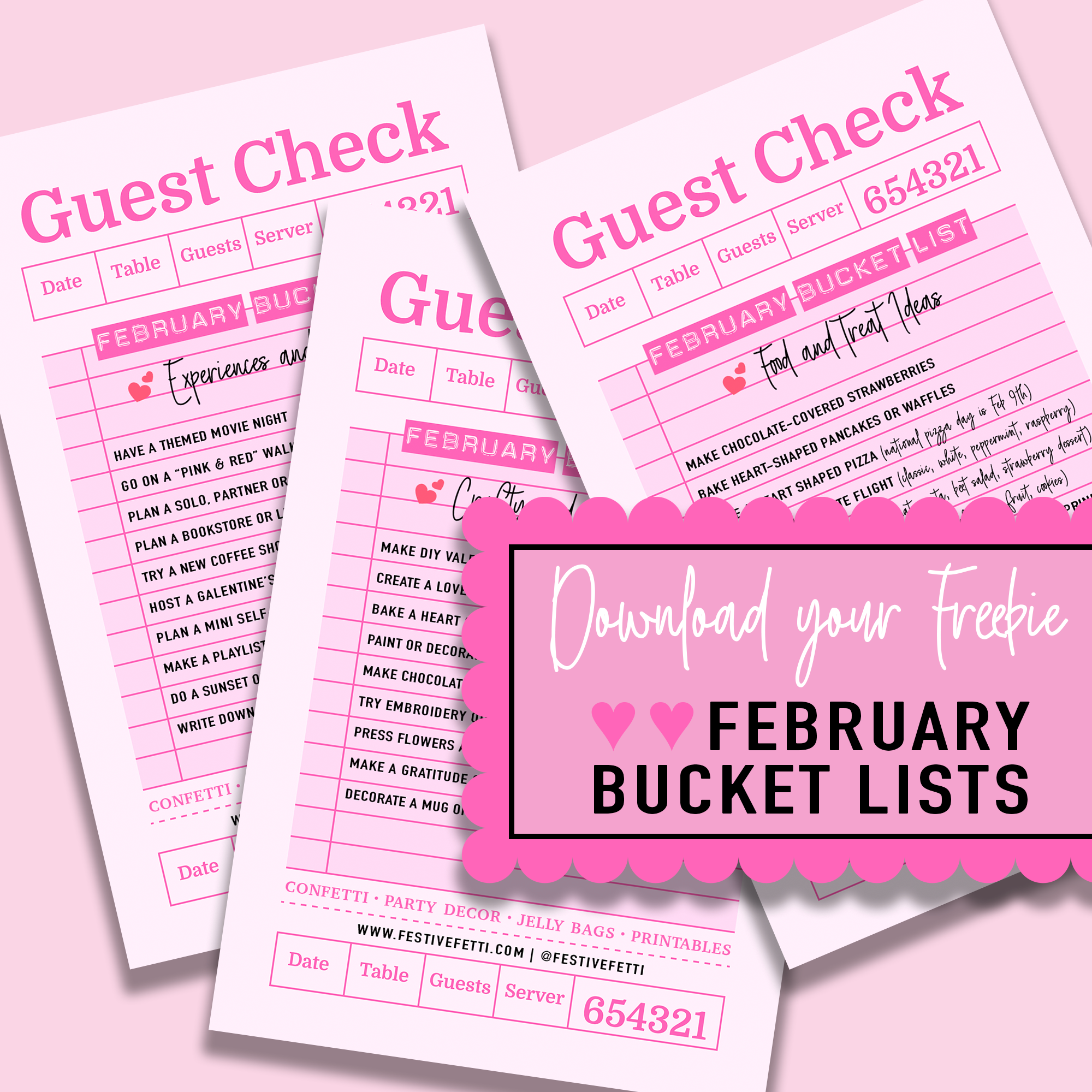 February Bucket Lists