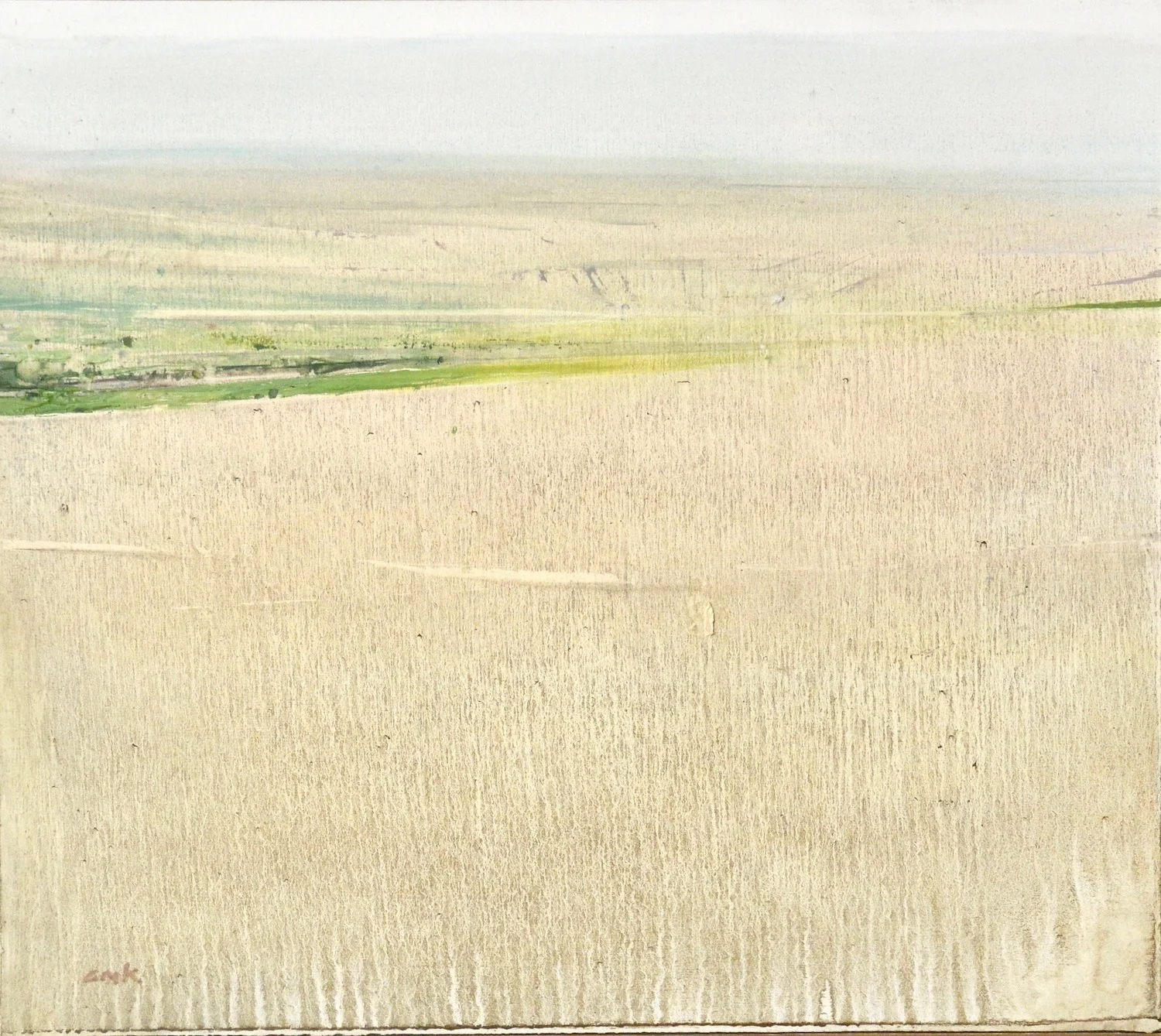 Steppe oil on panel 11.5 x 13" 2017