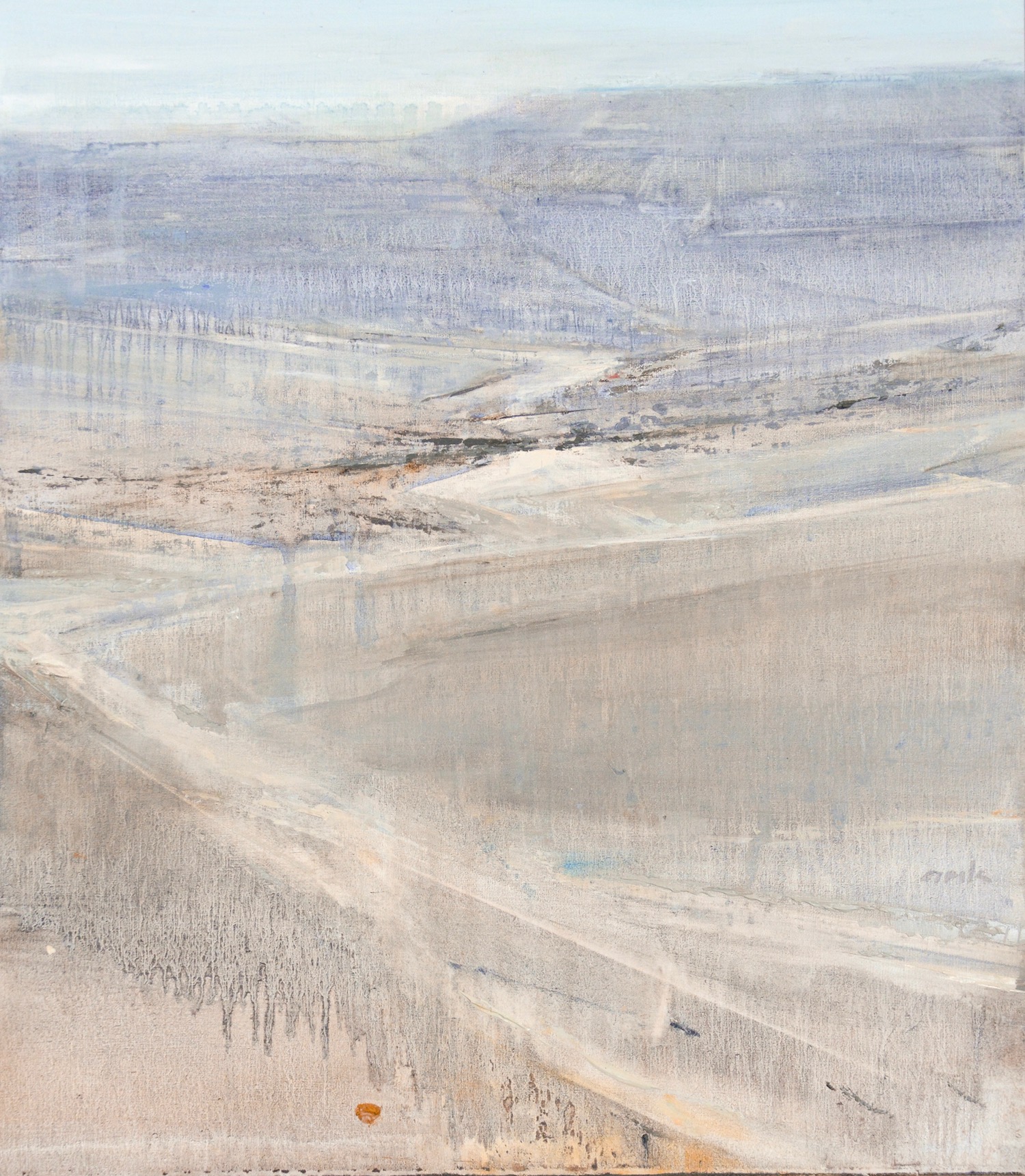 Blue Wash oil on panel 14 x 12" 2016
