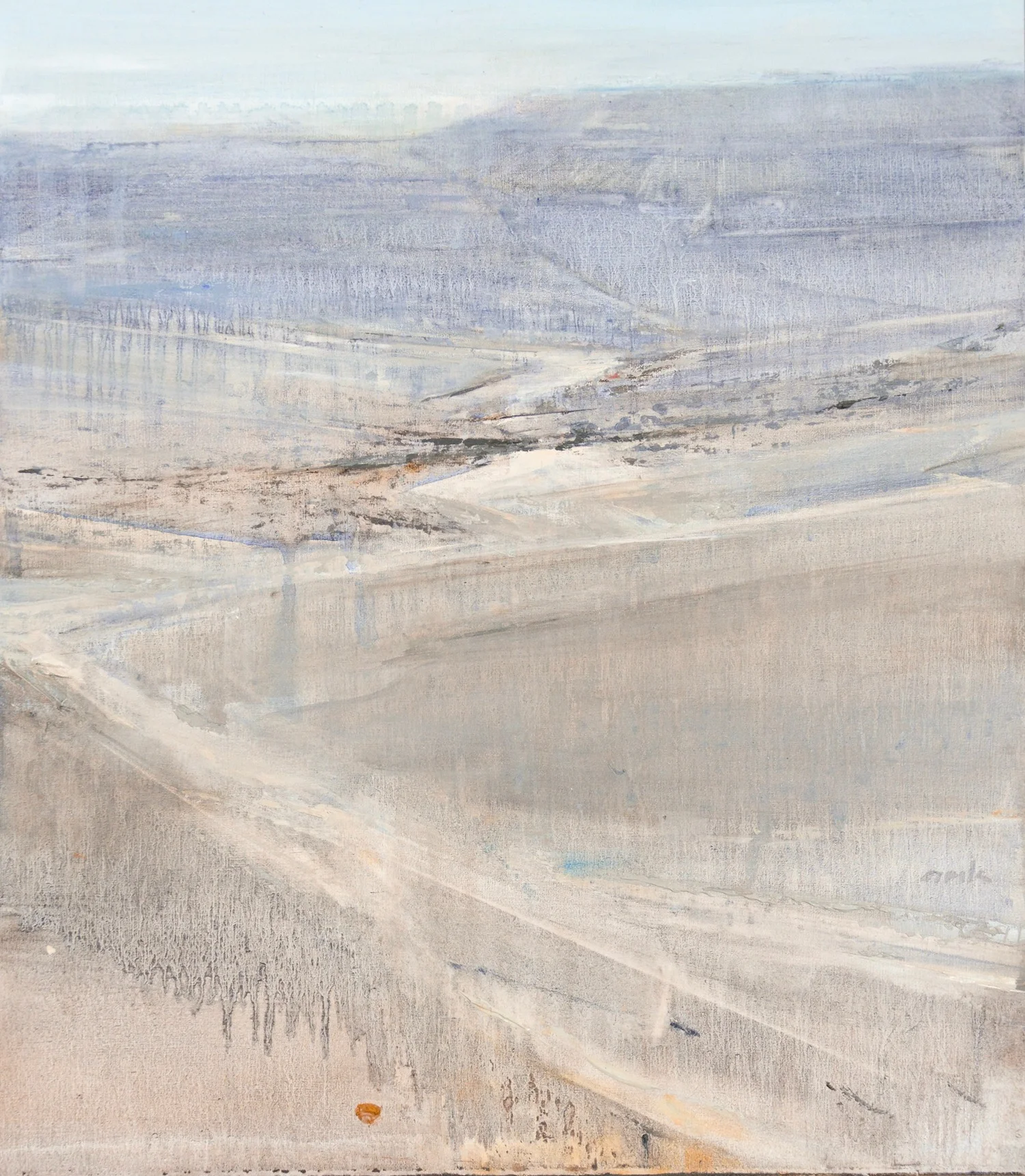 Blue Wash oil on panel 14 x 12" 2016