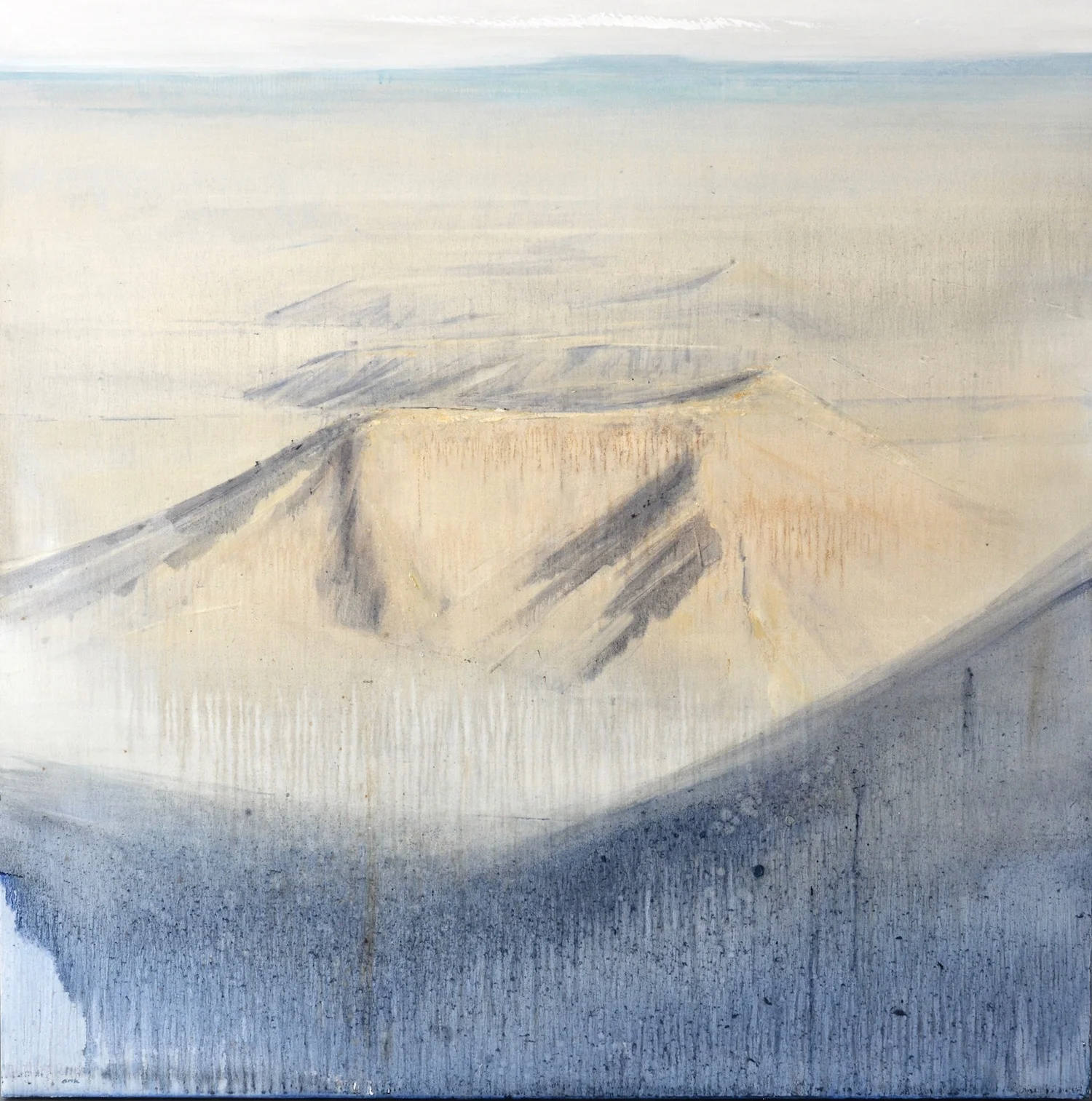 Pediment oil on panel 40 x 40" 2018