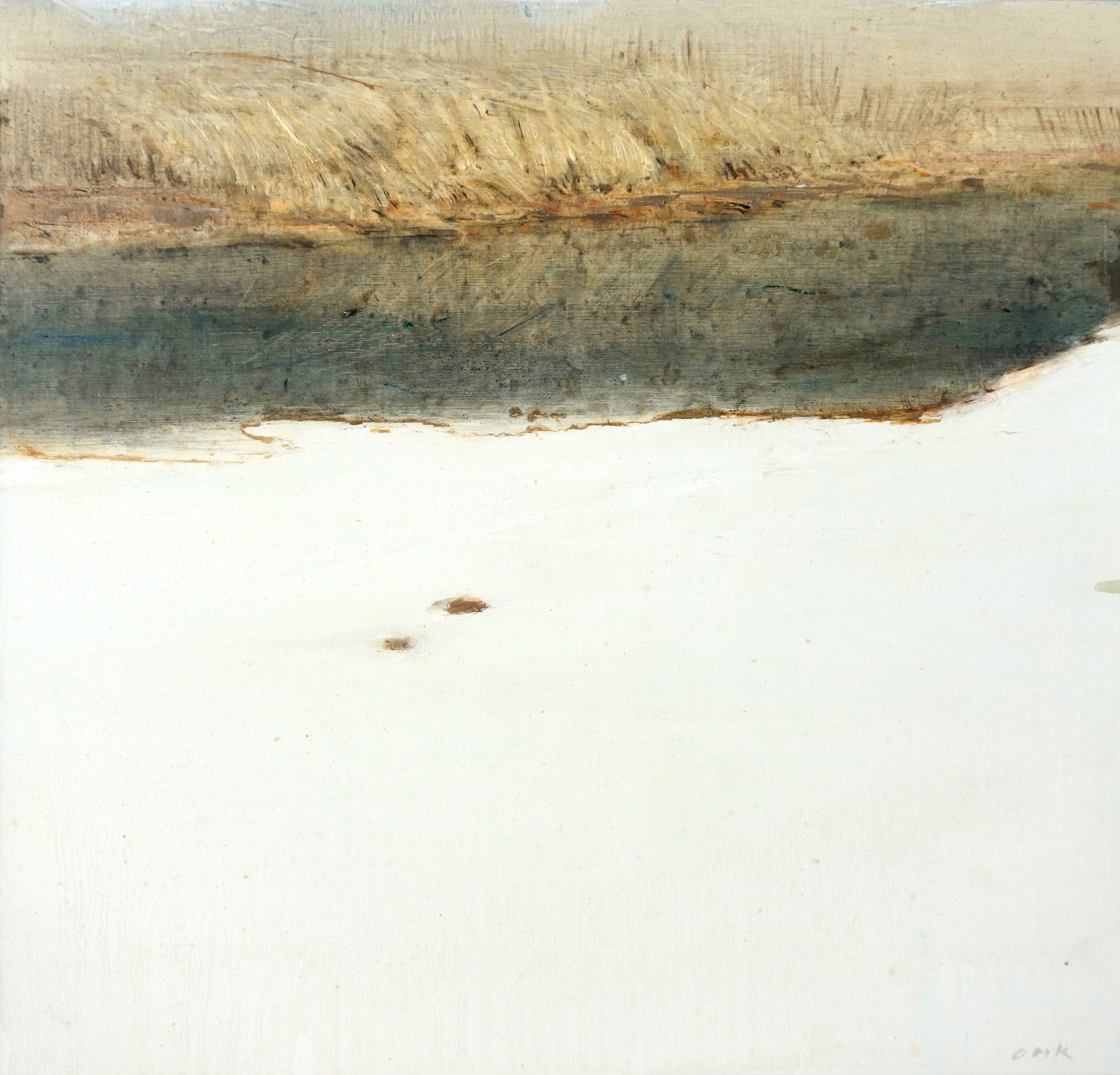 River - March oil on panel 12 x 12” 2019
