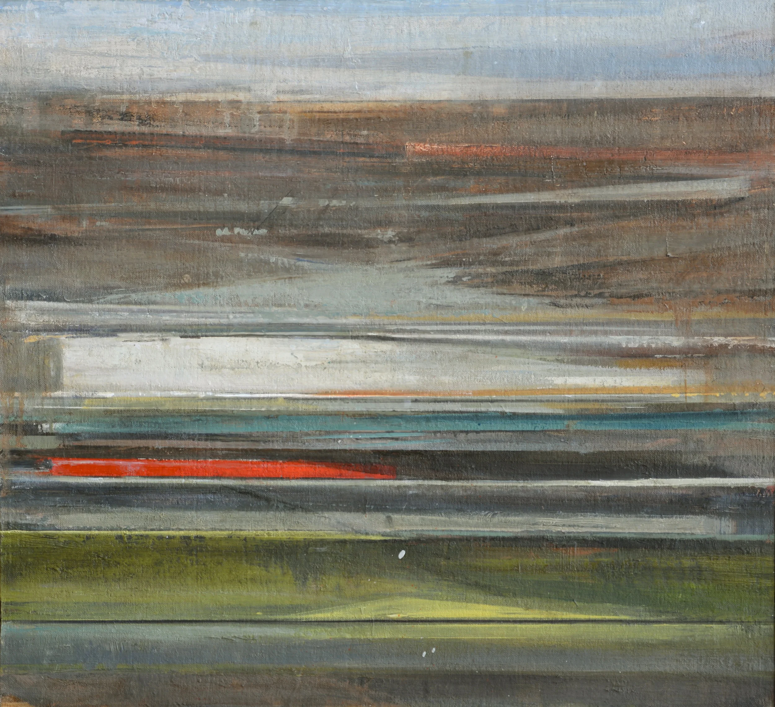 Wade and Curtis oil on canvas 21.5 x 22.5” 2014