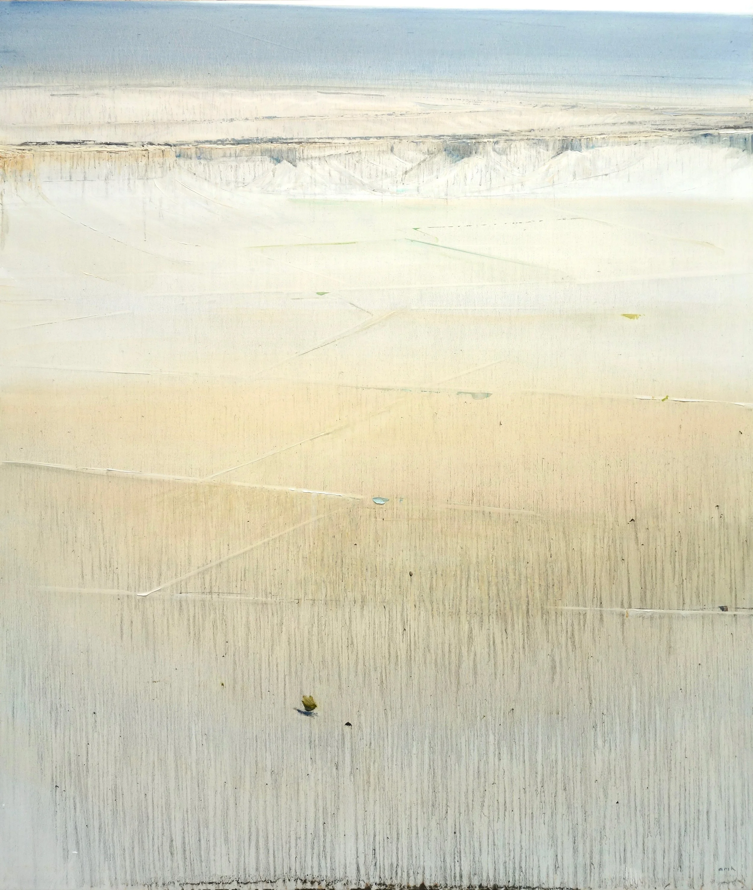 White Fields oil on panel 48 x 40” 2019