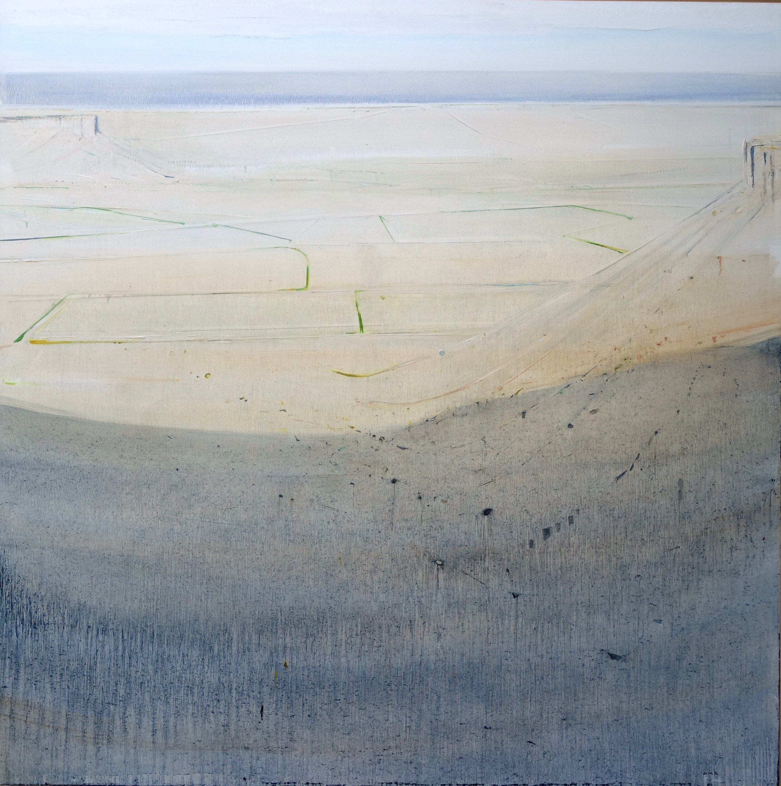 Carom oil on canvas 60 x 60” 2019