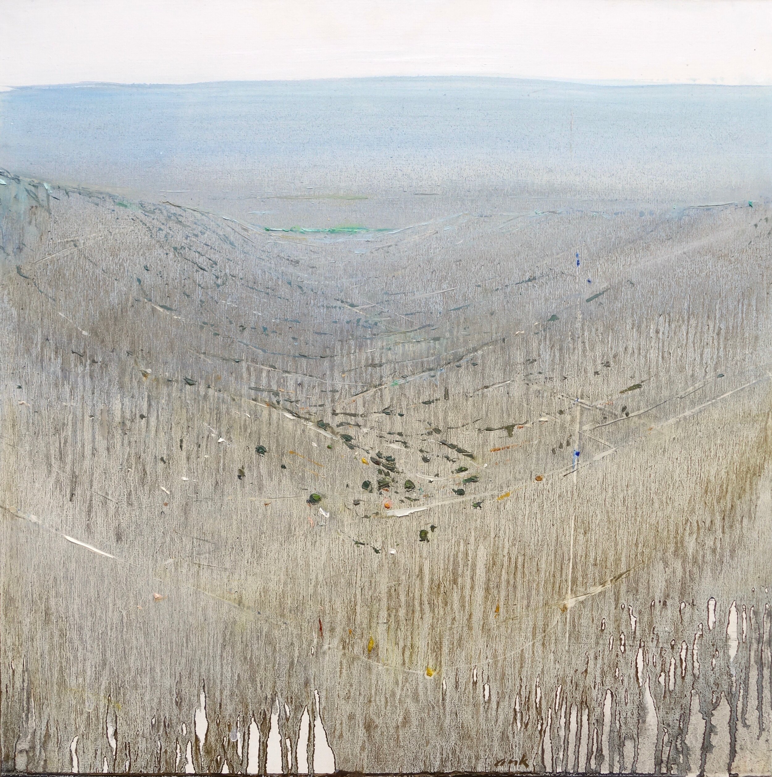 Sandhill oil on panel 16 x 16” 2019