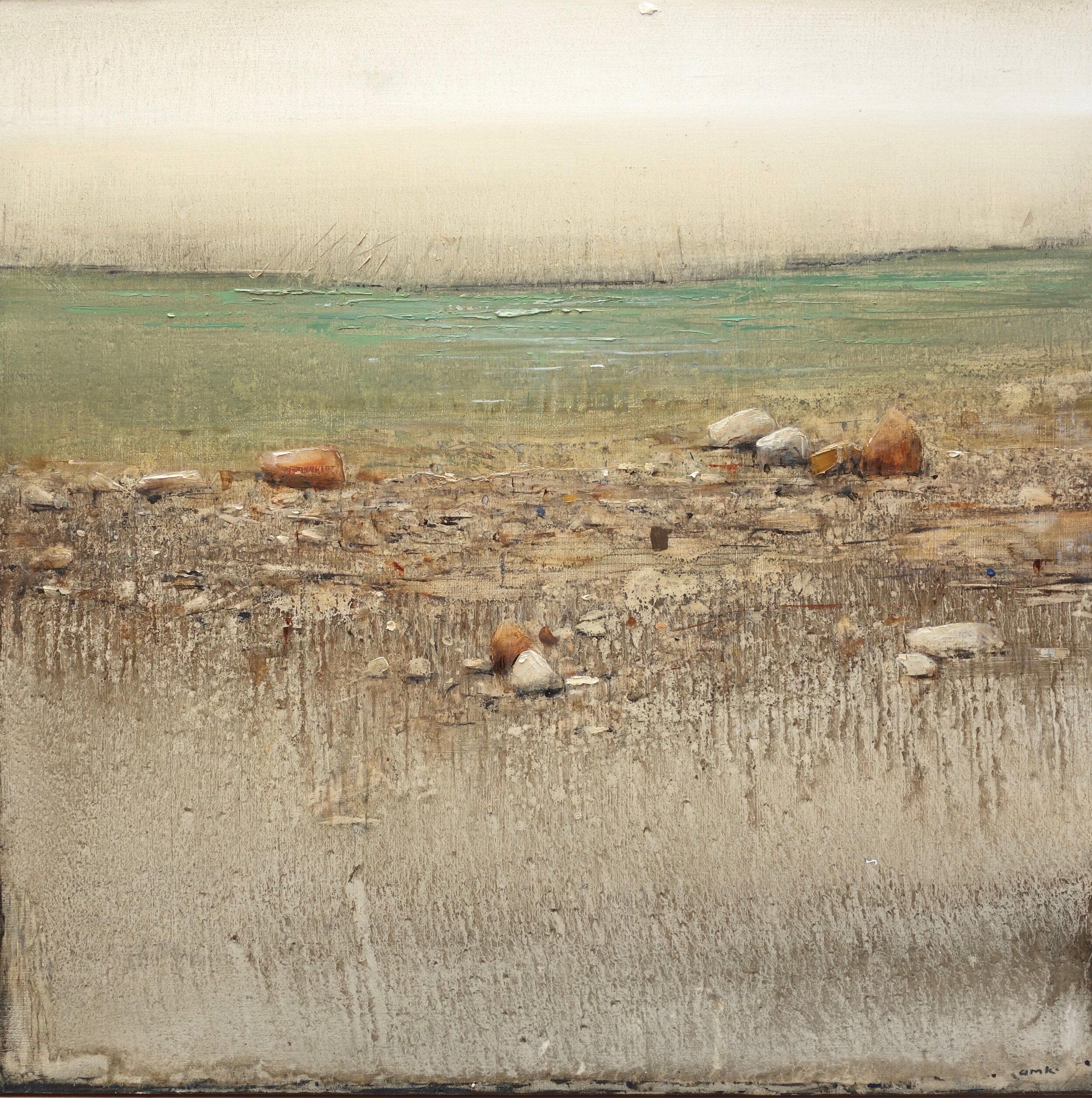 Castor oil on panel 20.5 x 20.5” 2020