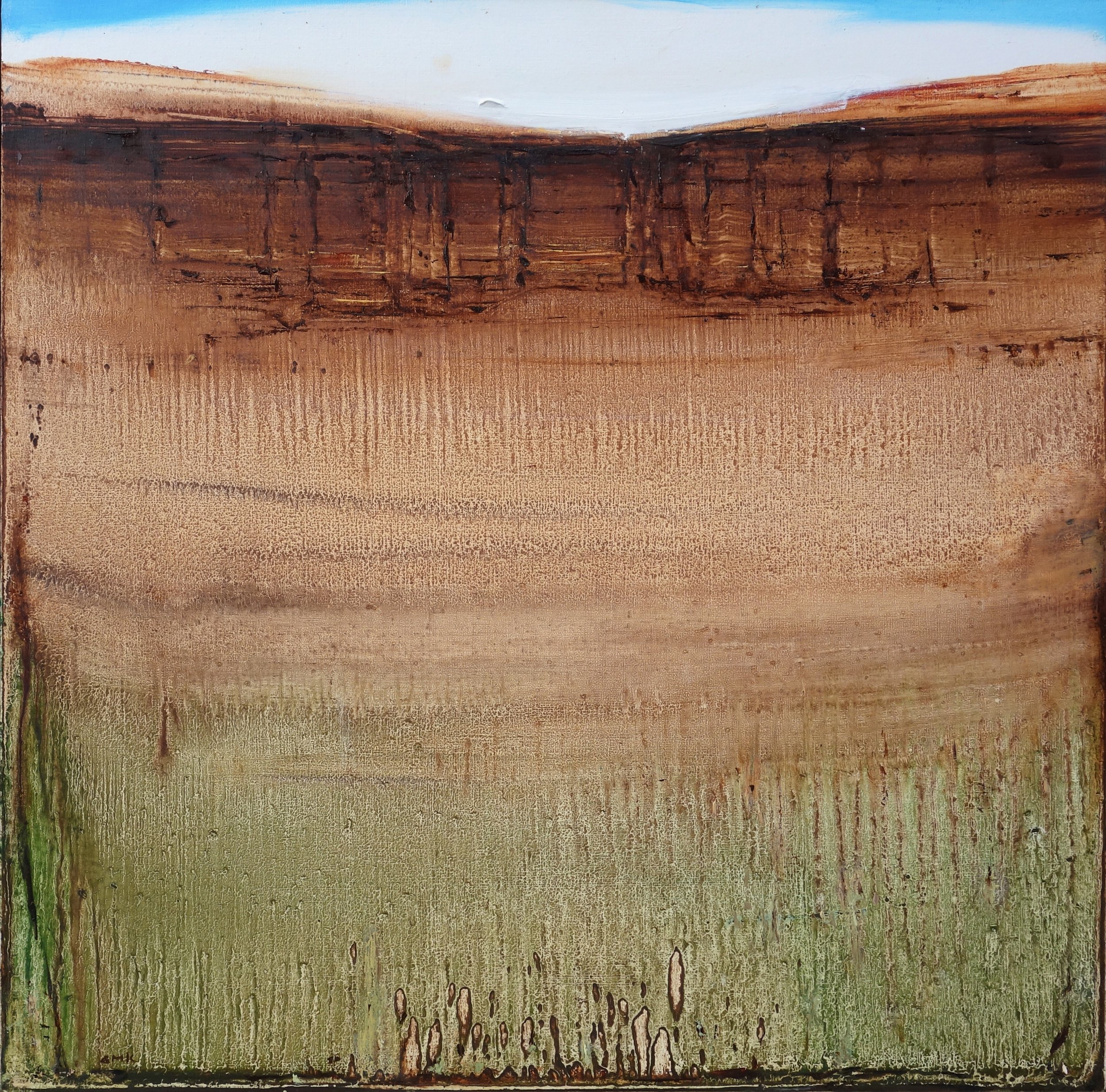  Aerie   oil on panel  16 x 16”  2022     