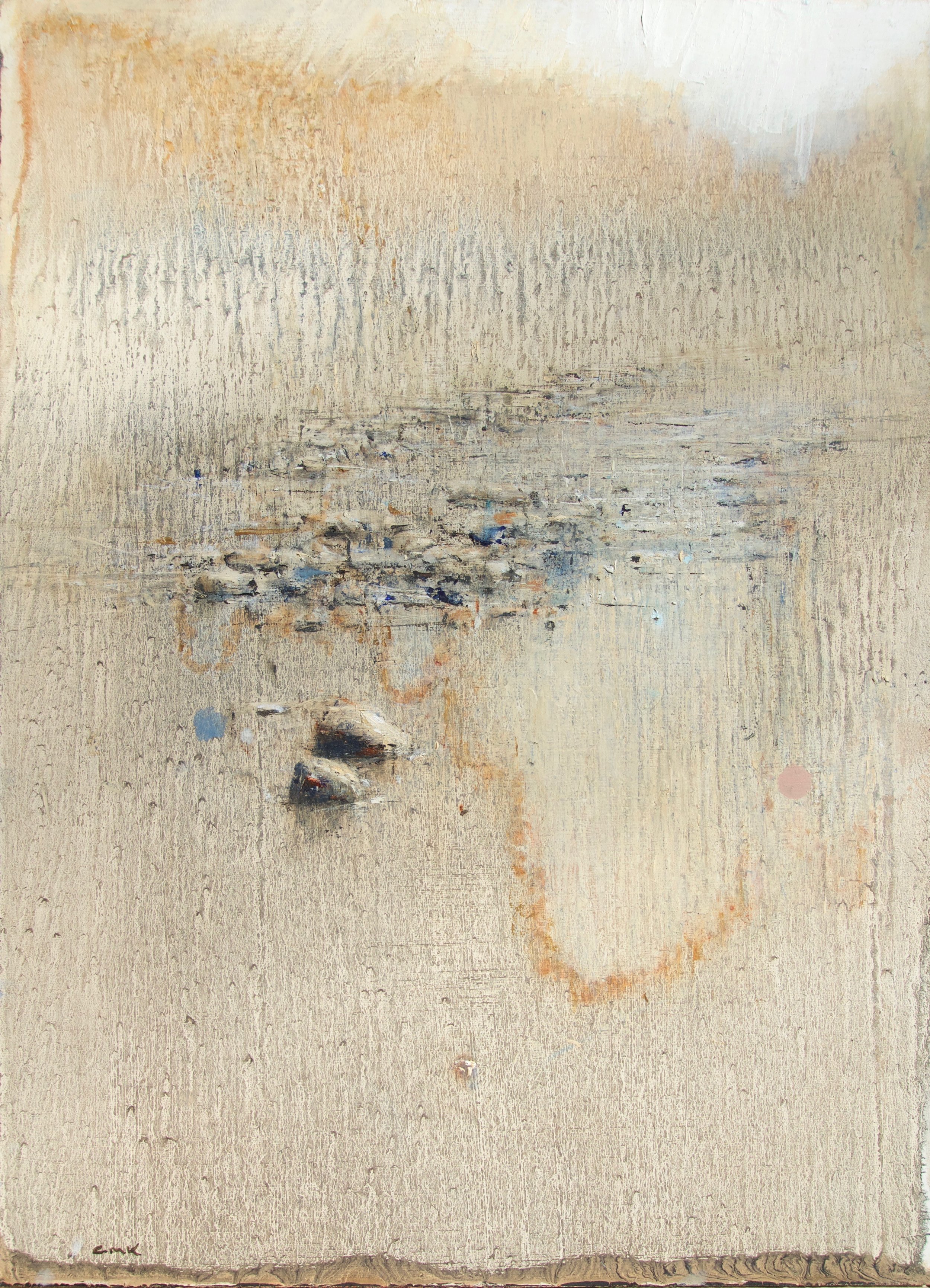   Winter River   oil on panel  14 x 10”  2023     