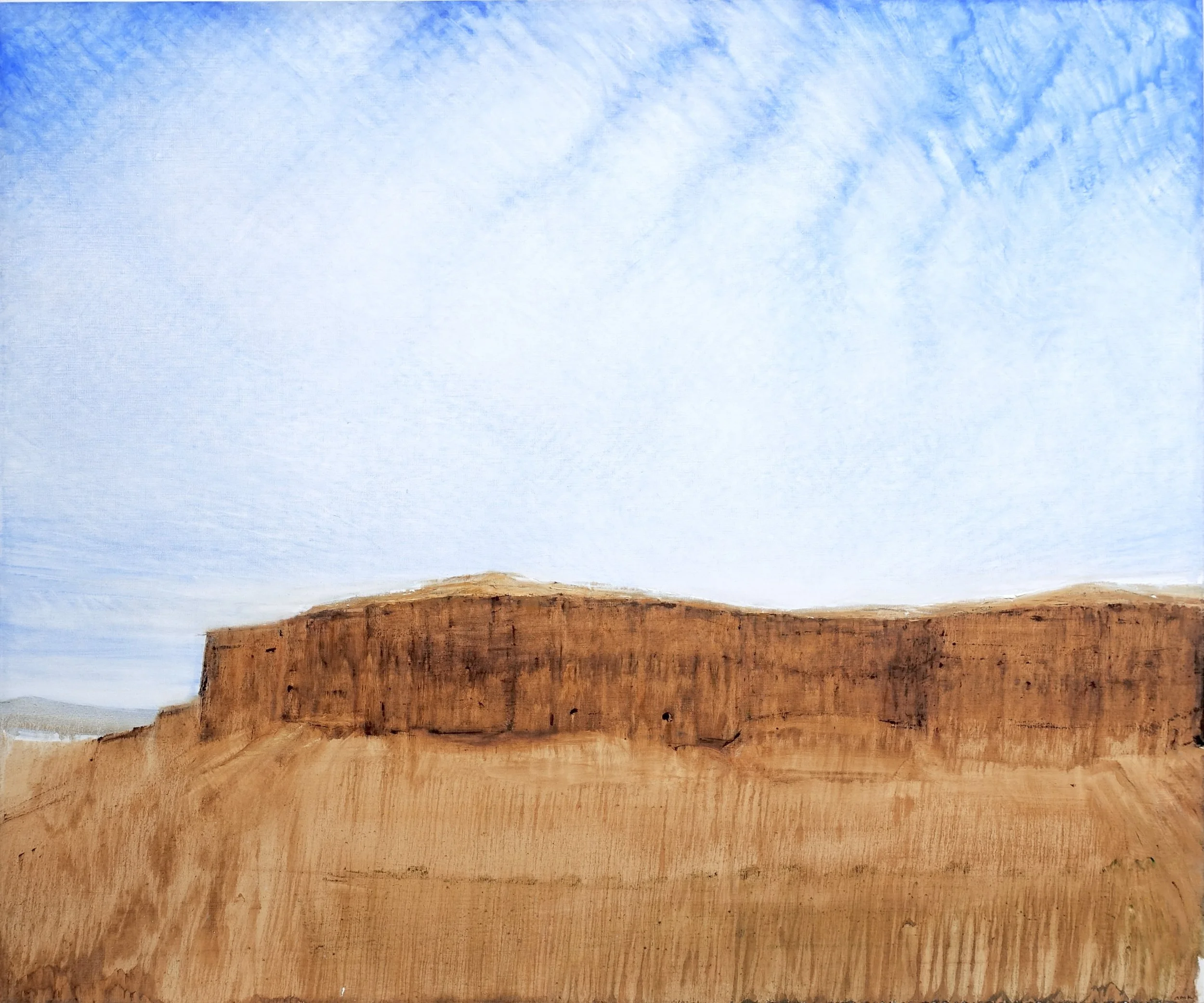   Broadcast   oil on linen  40 × 44”  2026     