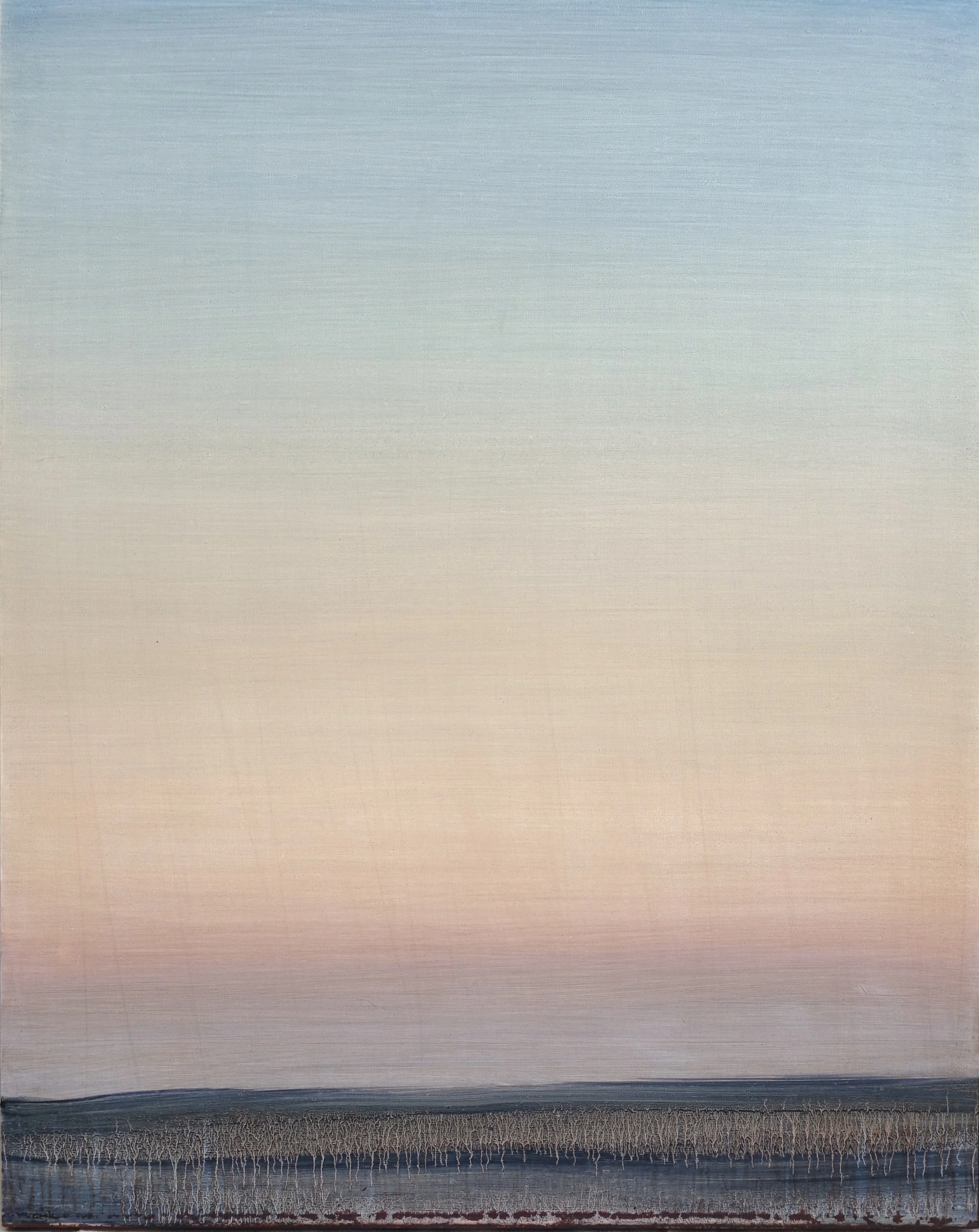   Lek   oil on panel  30 × 24”  2026     