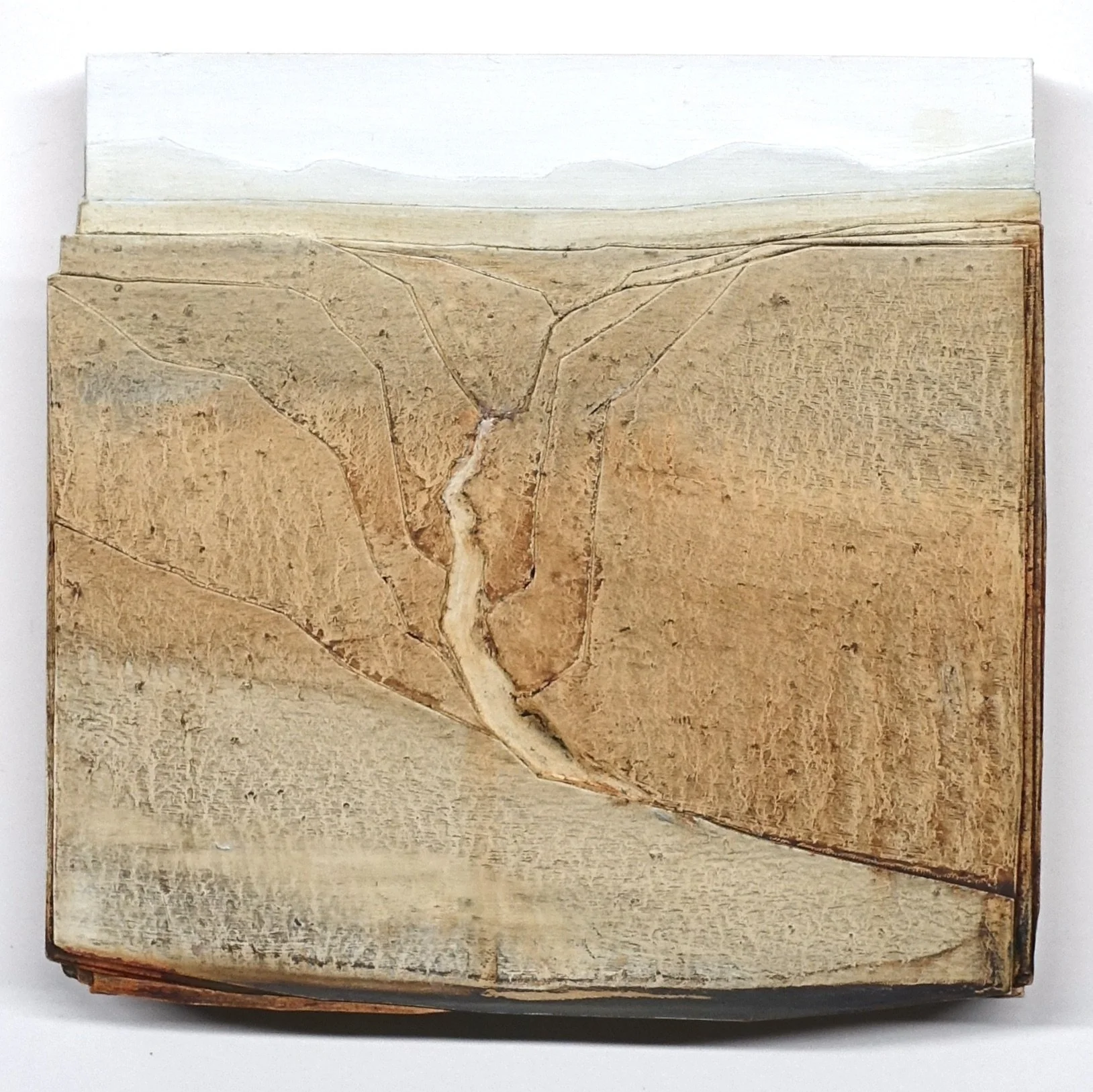   Laminae 22      (rio grande)   oil, paper, on panel  6 × 6”  2026     