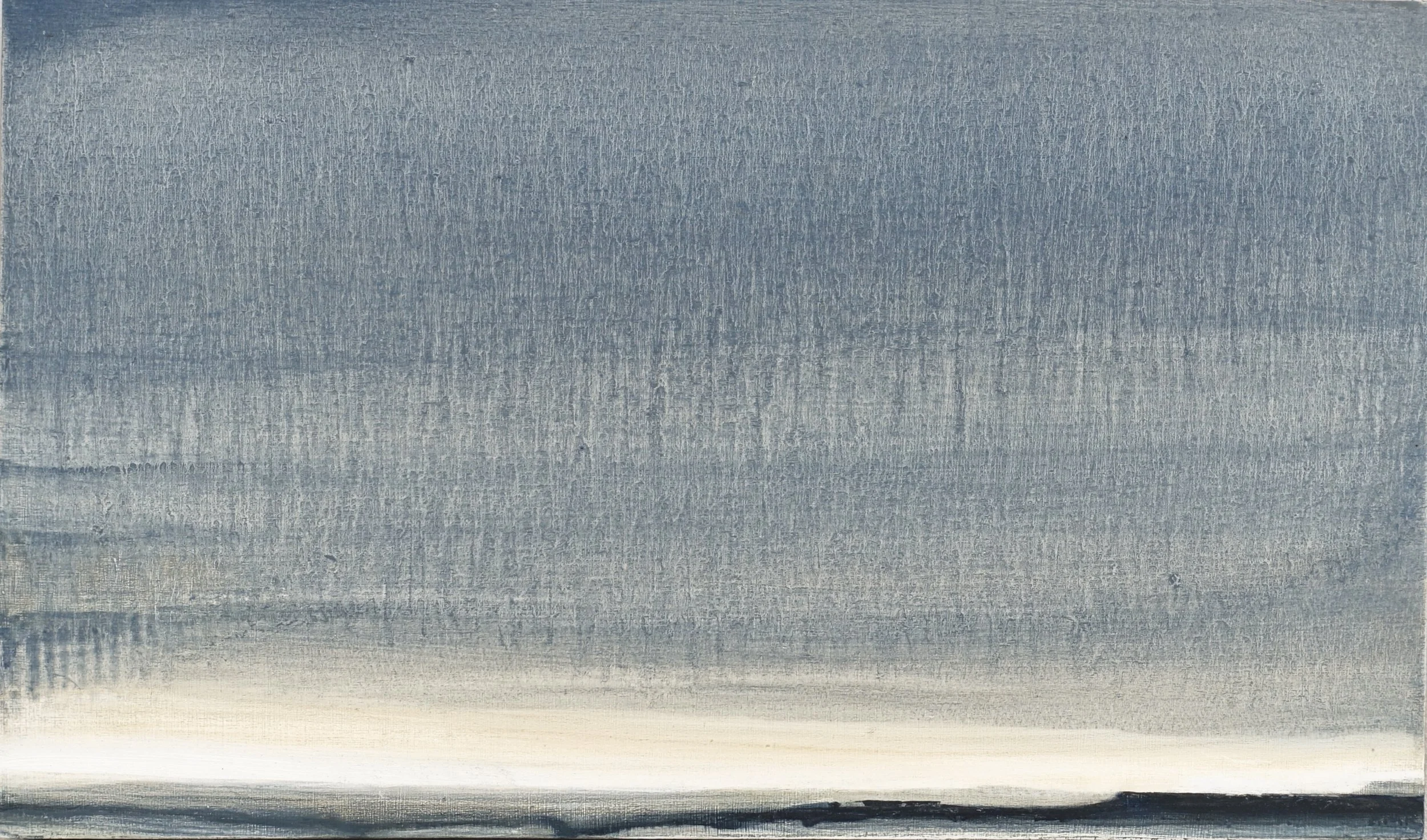  Trace  oil on panel  9.5 × 16”  2026     