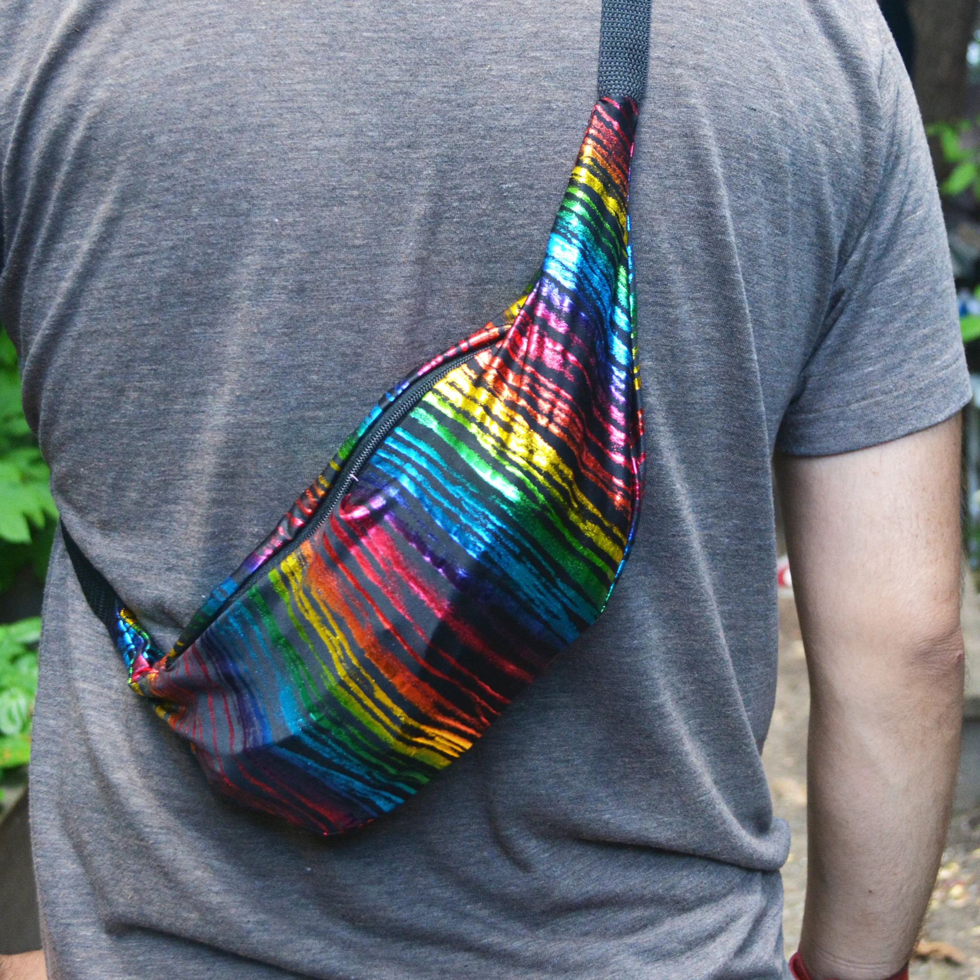 zebra print fanny pack