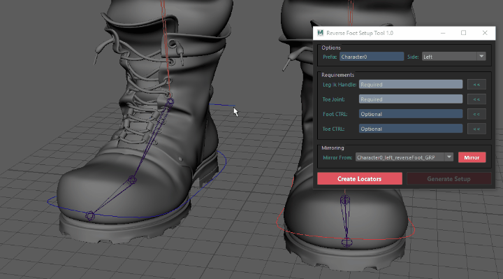 Mirroring the Locators setup.