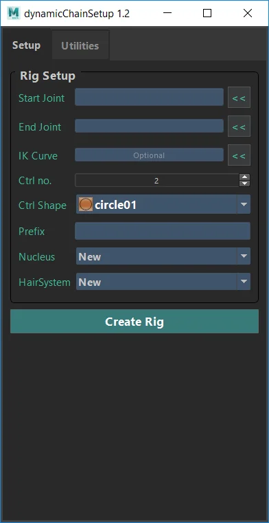 Setup Tab