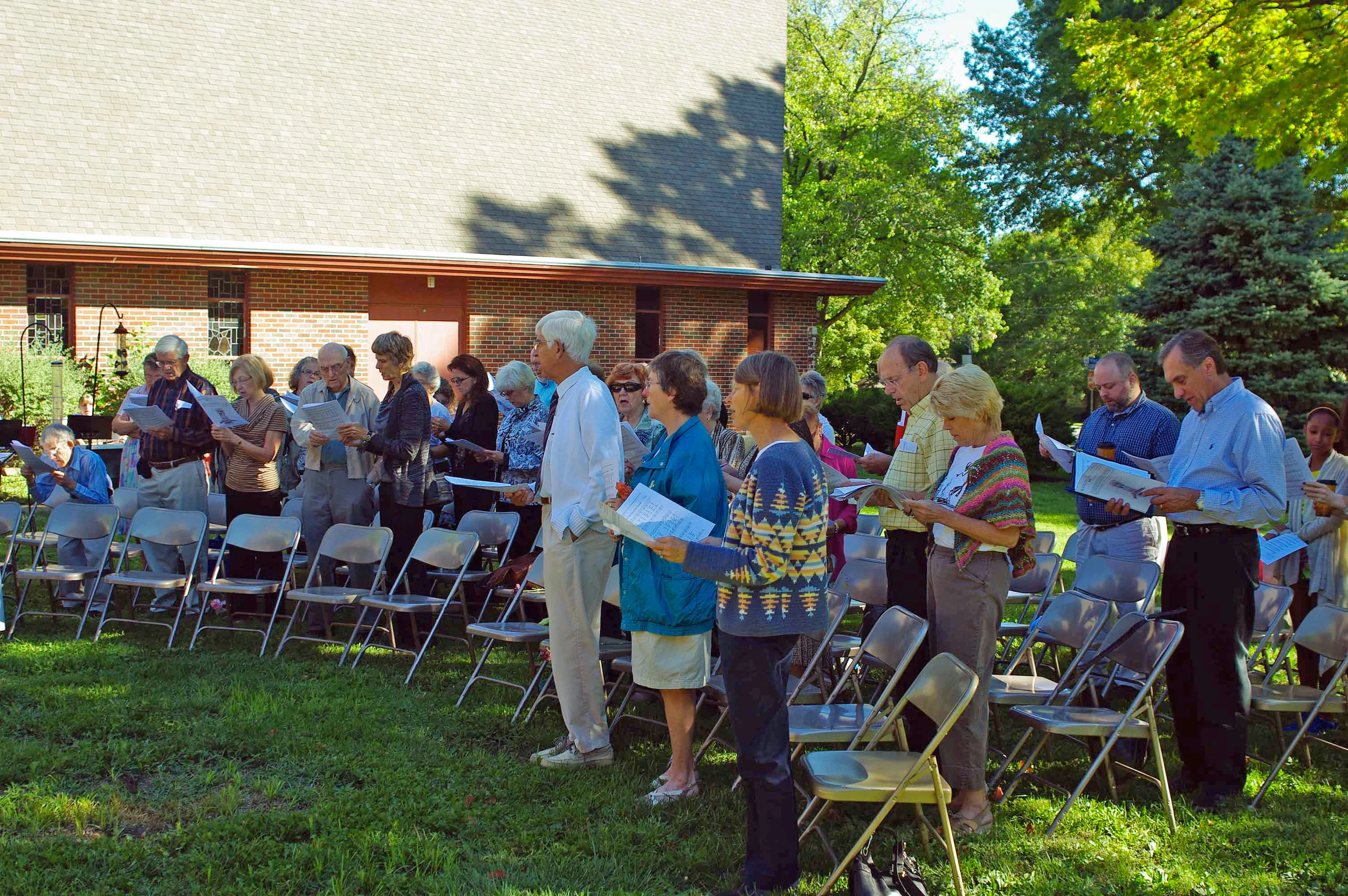 Outdoor Worship on Grandparent's Day