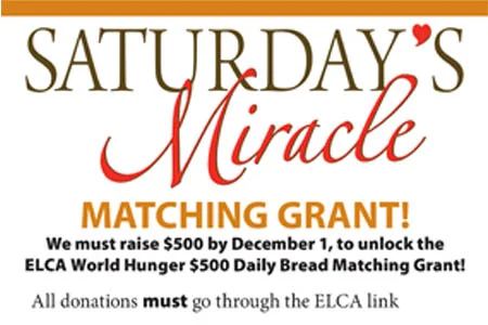 Matching Grant Opportunity!