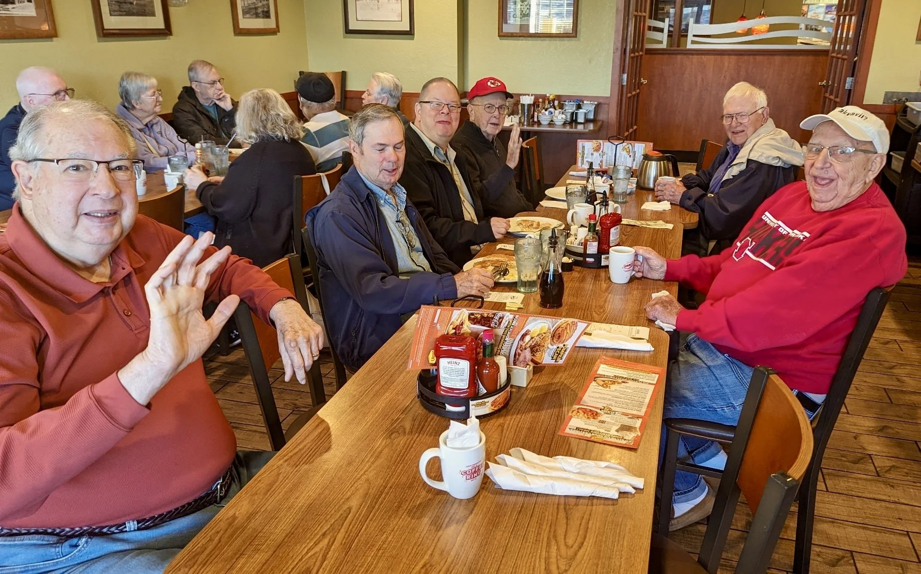 Men having breakfast
