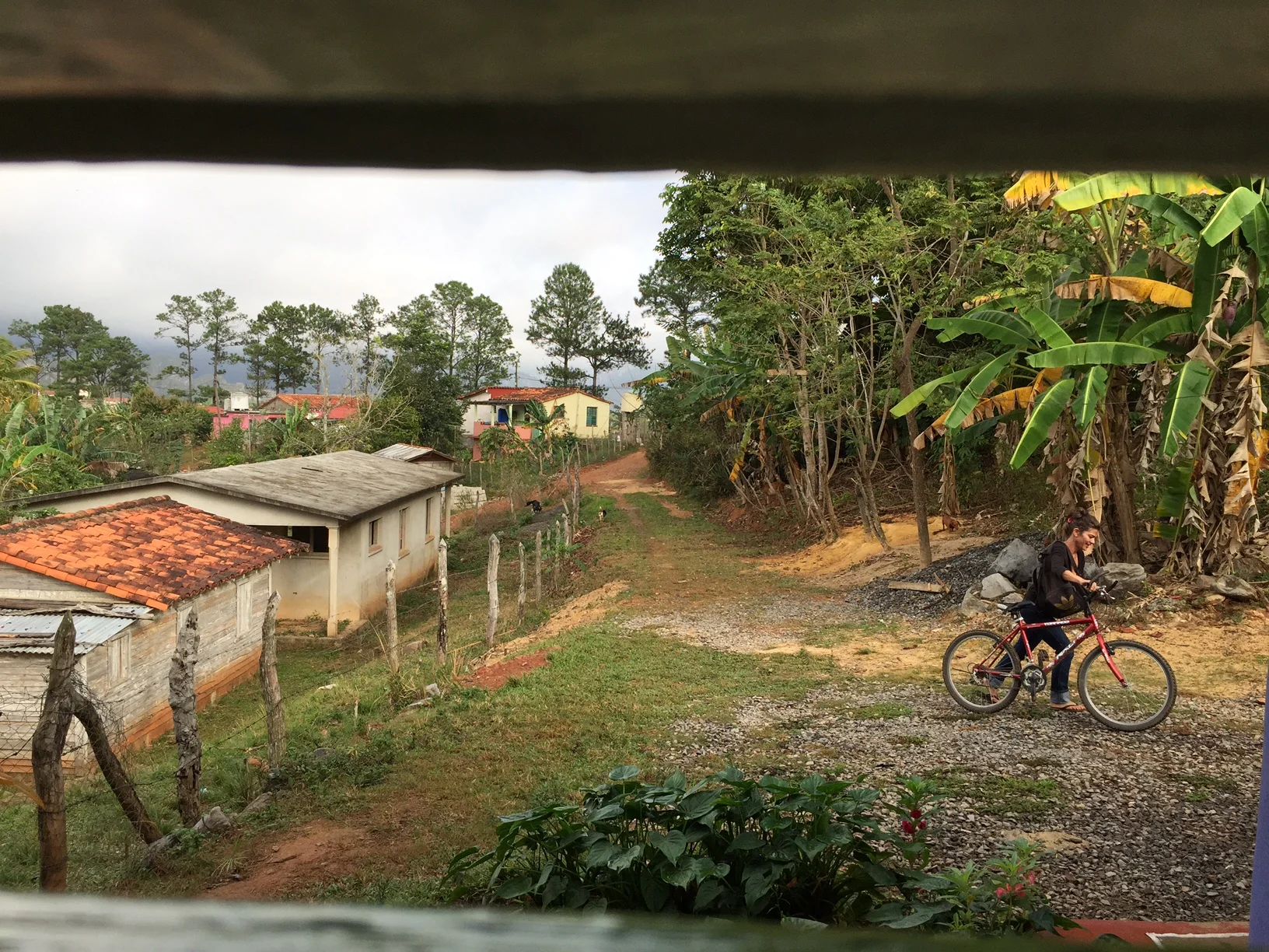 From our window, a glimpse of the Valley de Viñales