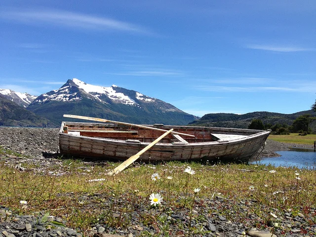On route to the Glacier Serrano, Torres del Paine