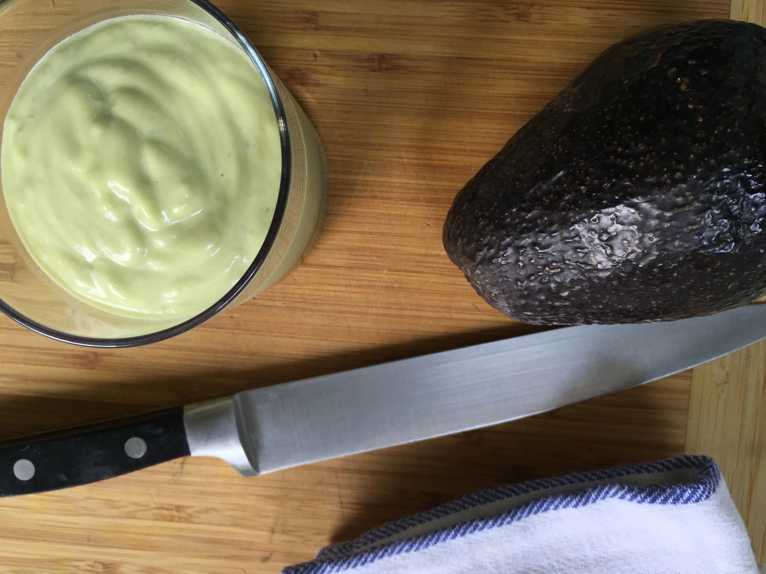 Out of the blender, creamy delicious avocado smoothie