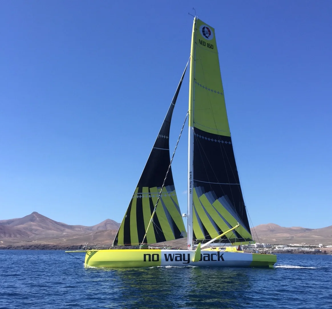 CALERO MARINAS SOLO TRANSAT TEAMS HEADED TO NEWPORT NOW NEARLY HALFWAY ACROSS THE ATLANTIC OCEAN