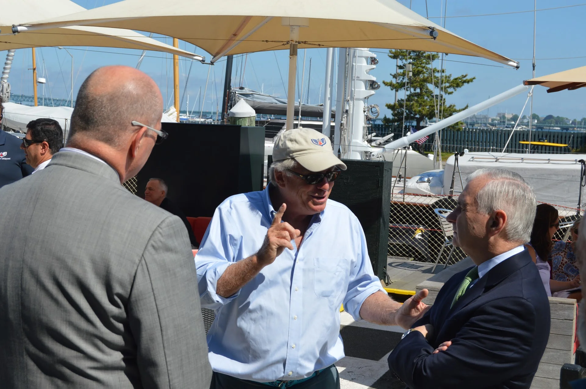 Senator Reed and Head of Maritime Administration (MARAD) to RI tours Newport Shipyard