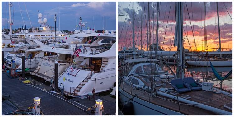 An array of both power and sailing yachts represented diverse chartering options at the 2017 Newport Charter Yacht Show presented by Helly Hansen. (photos by Jennifer Tinkoff) Click photo to download in high resolution